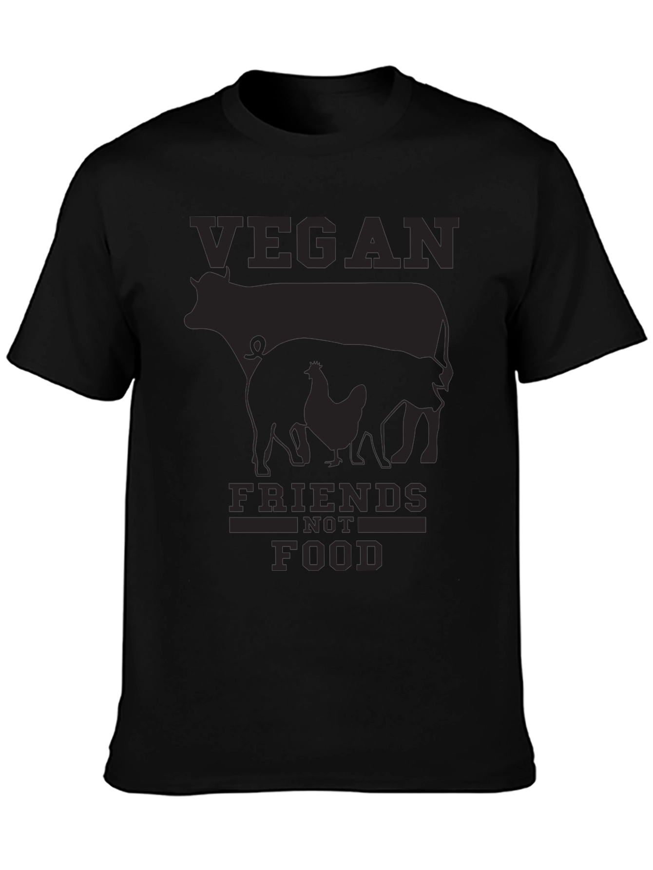 Vegan Friends Not Food T-Shirt - 3