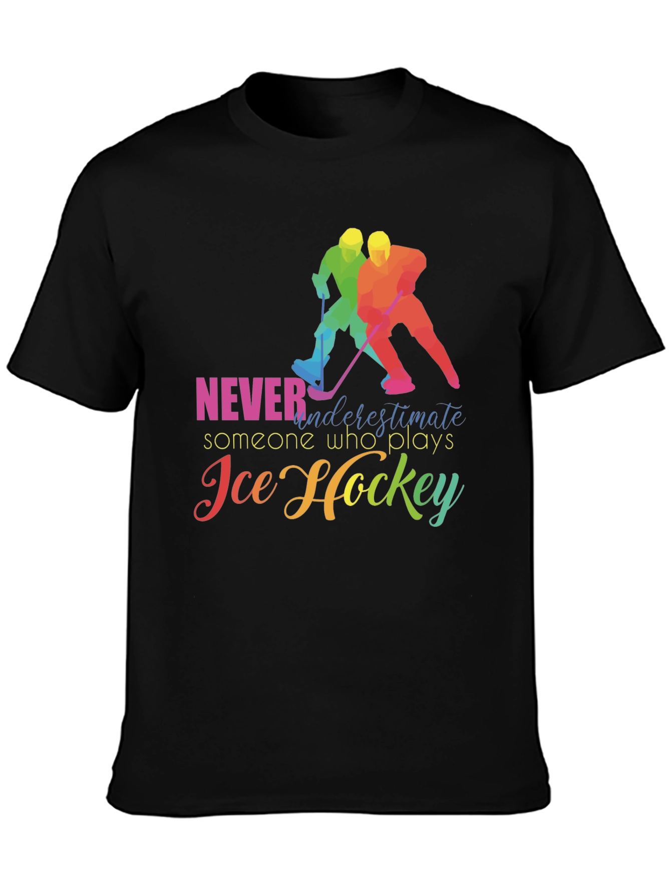 Black Ice Hockey T-Shirt: Never Underestimate view 3