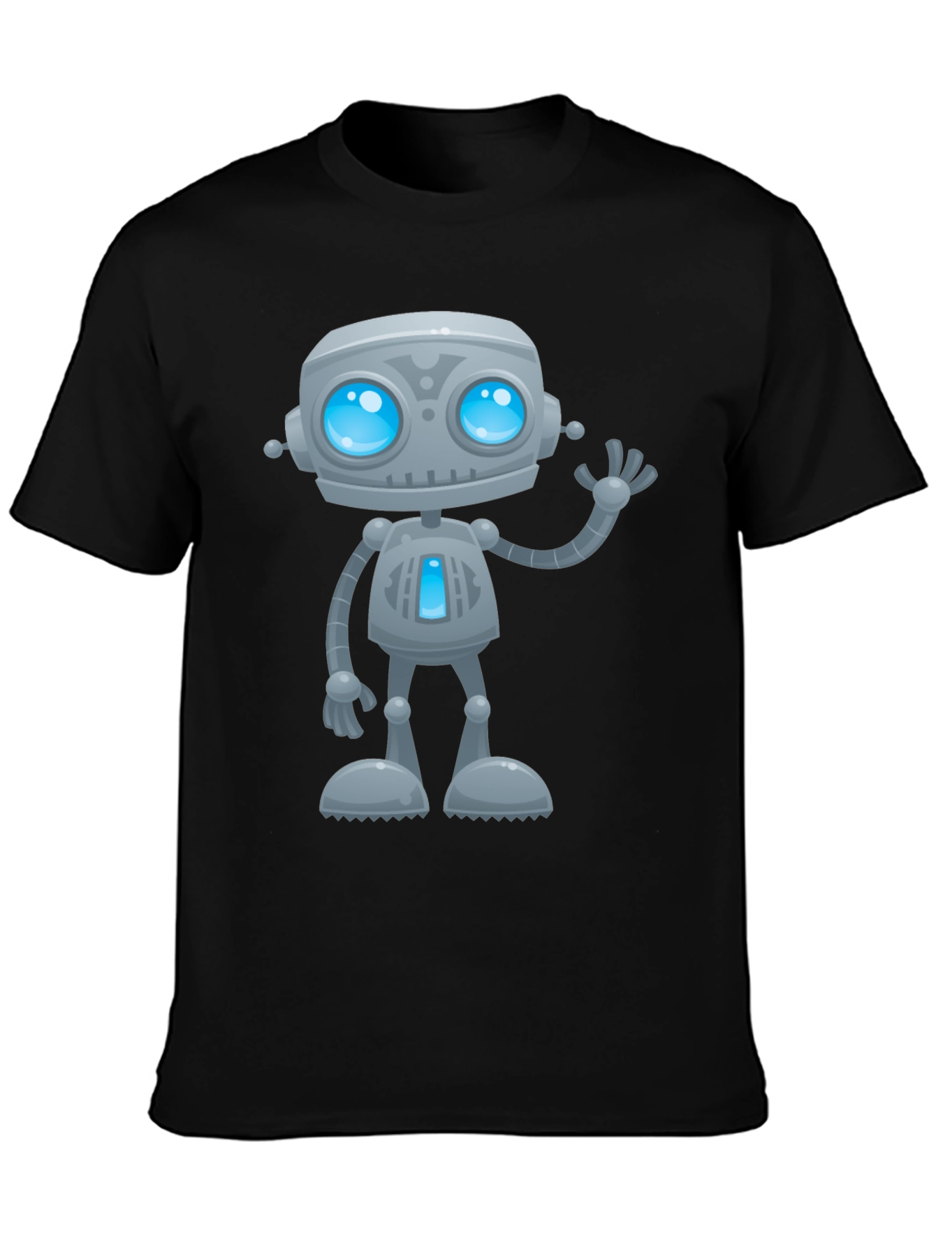 Black Robot Graphic T-Shirt view 3