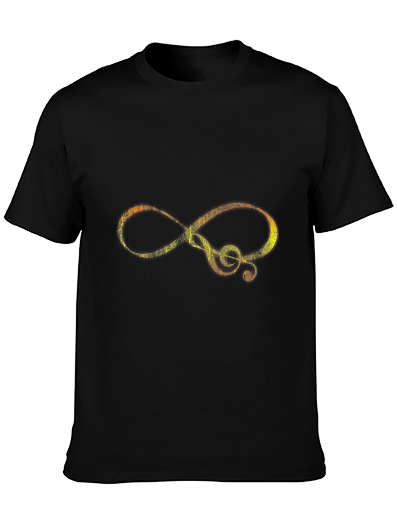Black Music Infinity T-Shirt: Artistic & Stylish! view 3