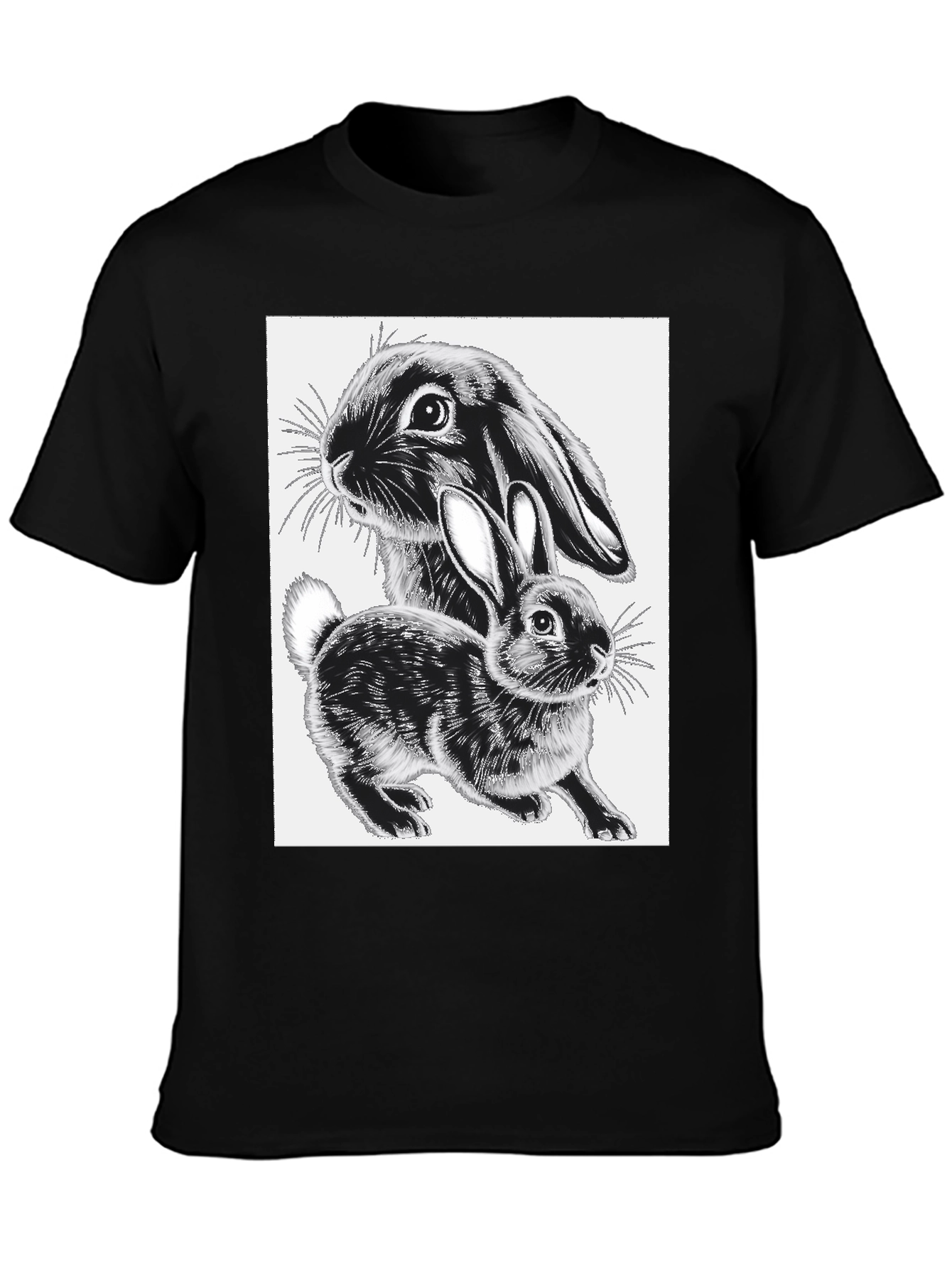 Black Black Rabbit Graphic Tee view 3