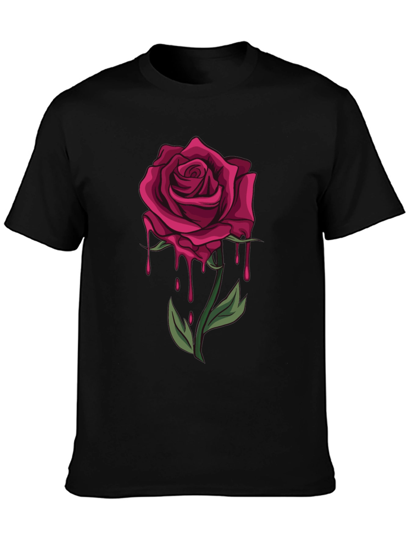 Dripping Rose Graphic T-Shirt - Bold & Stylish - 3