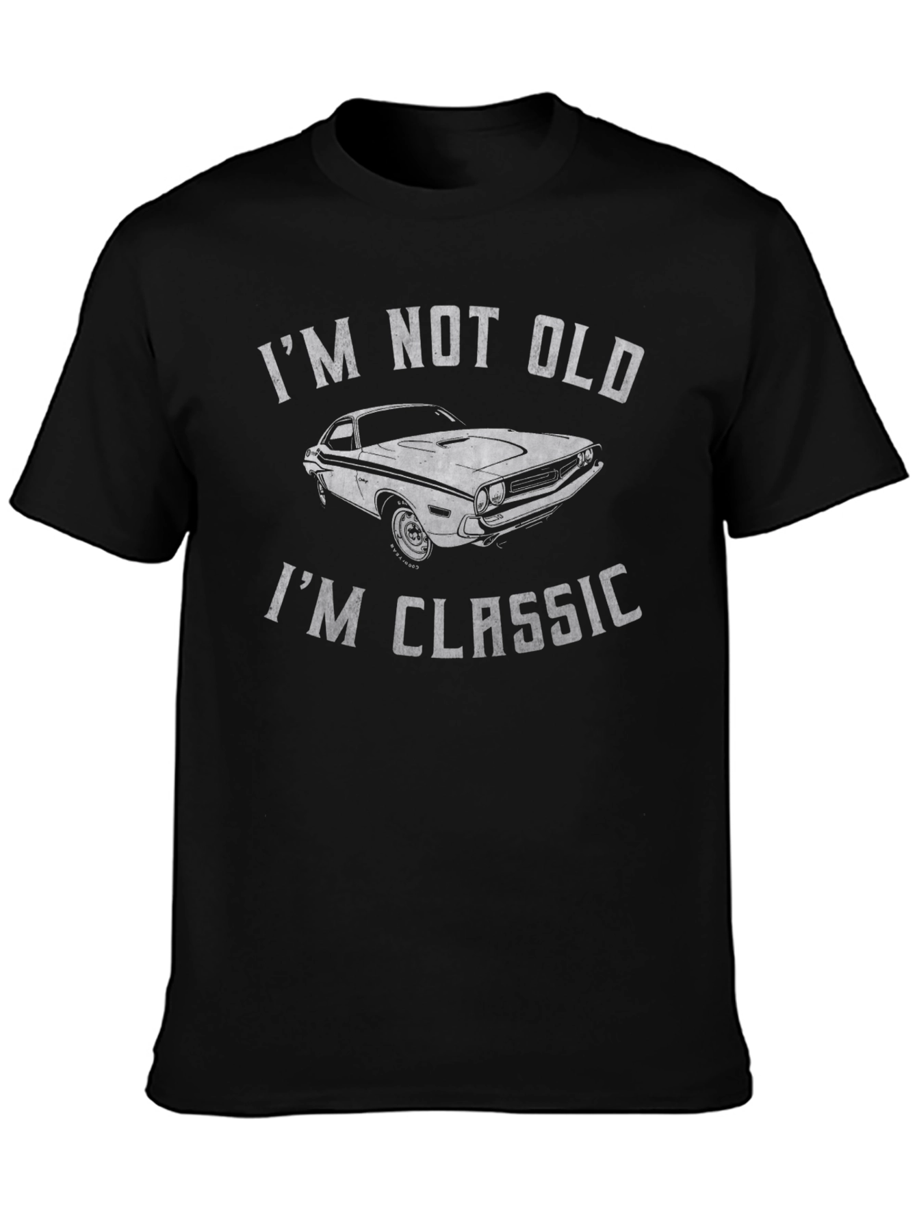 Black I'm Not Old, I'm Classic Car T-Shirt view 3
