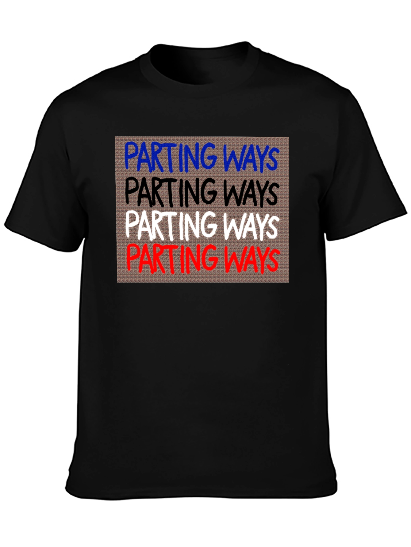 Black Parting Ways Graphic T-Shirt - Comfort & Style view 3