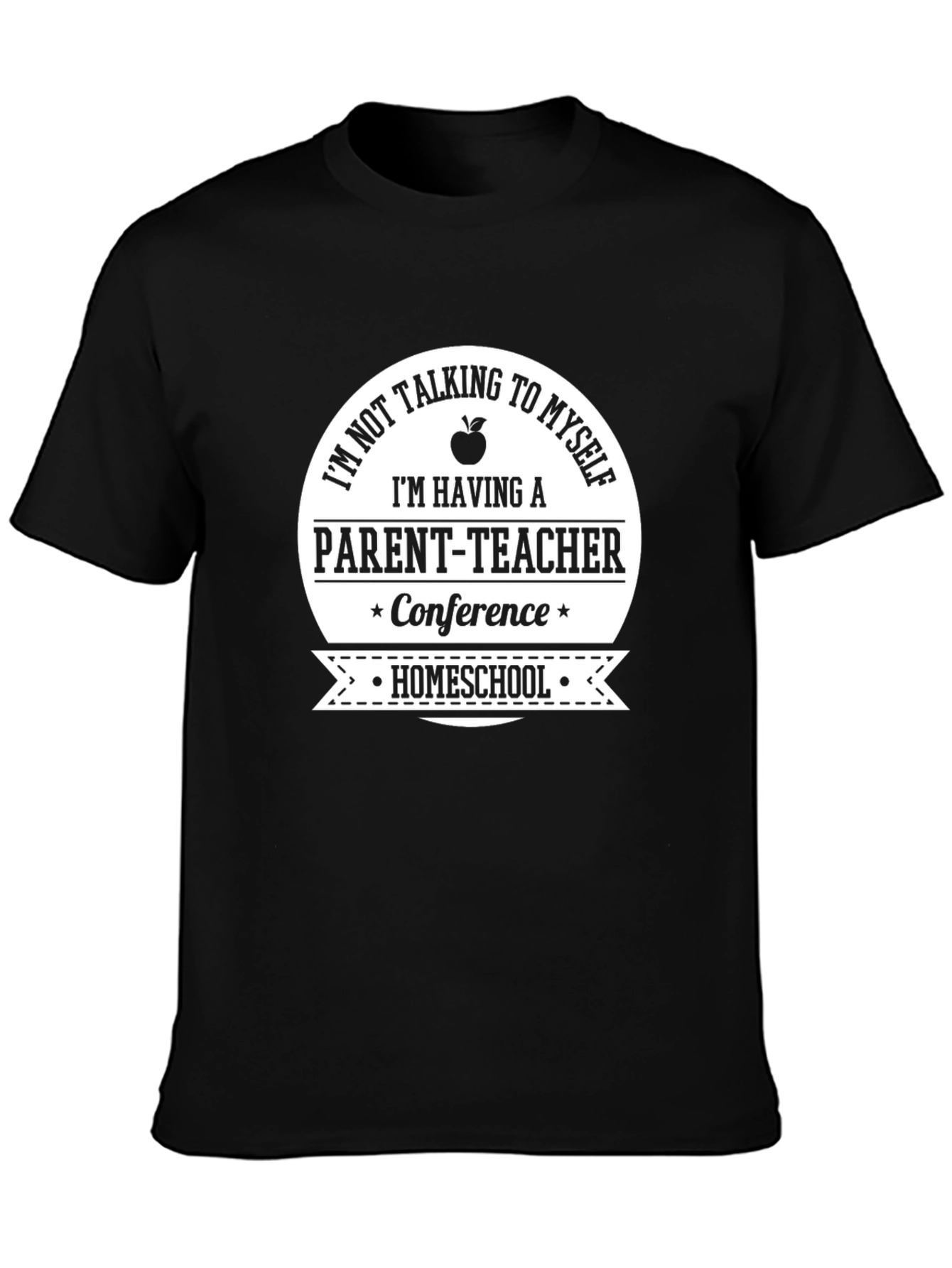 Black Homeschool Parent-Teacher Conference T-Shirt view 3