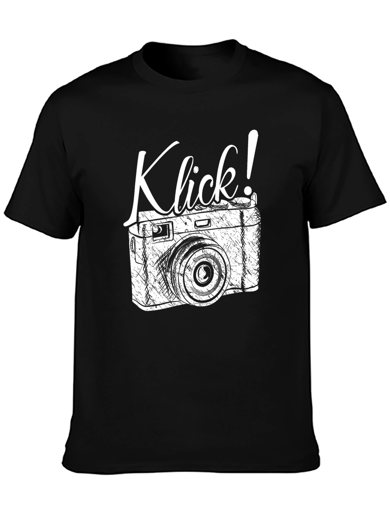 Black Klick! Camera Graphic T-Shirt - Retro Style view 3