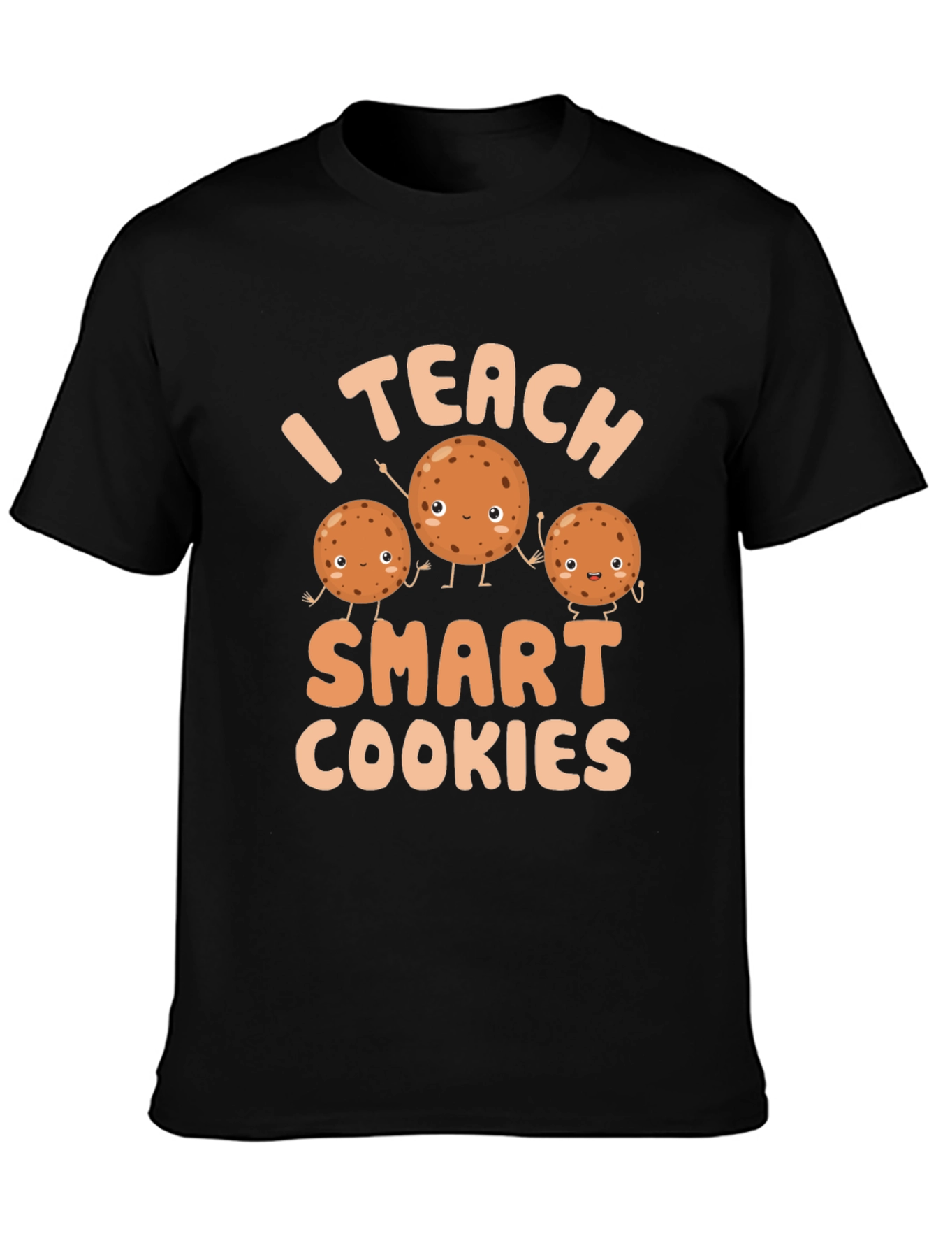 Black I Teach Smart Cookies T-Shirt view 3