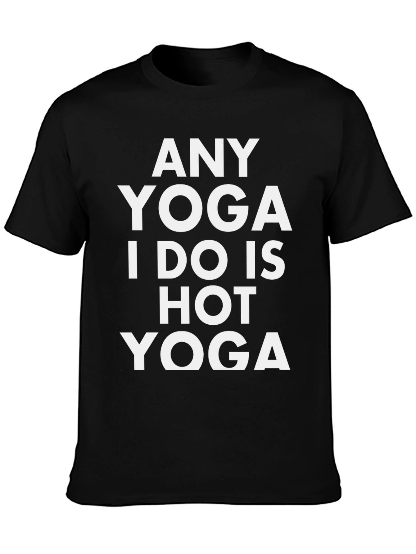 Black Hot Yoga Graphic Tee - Unisex view 3