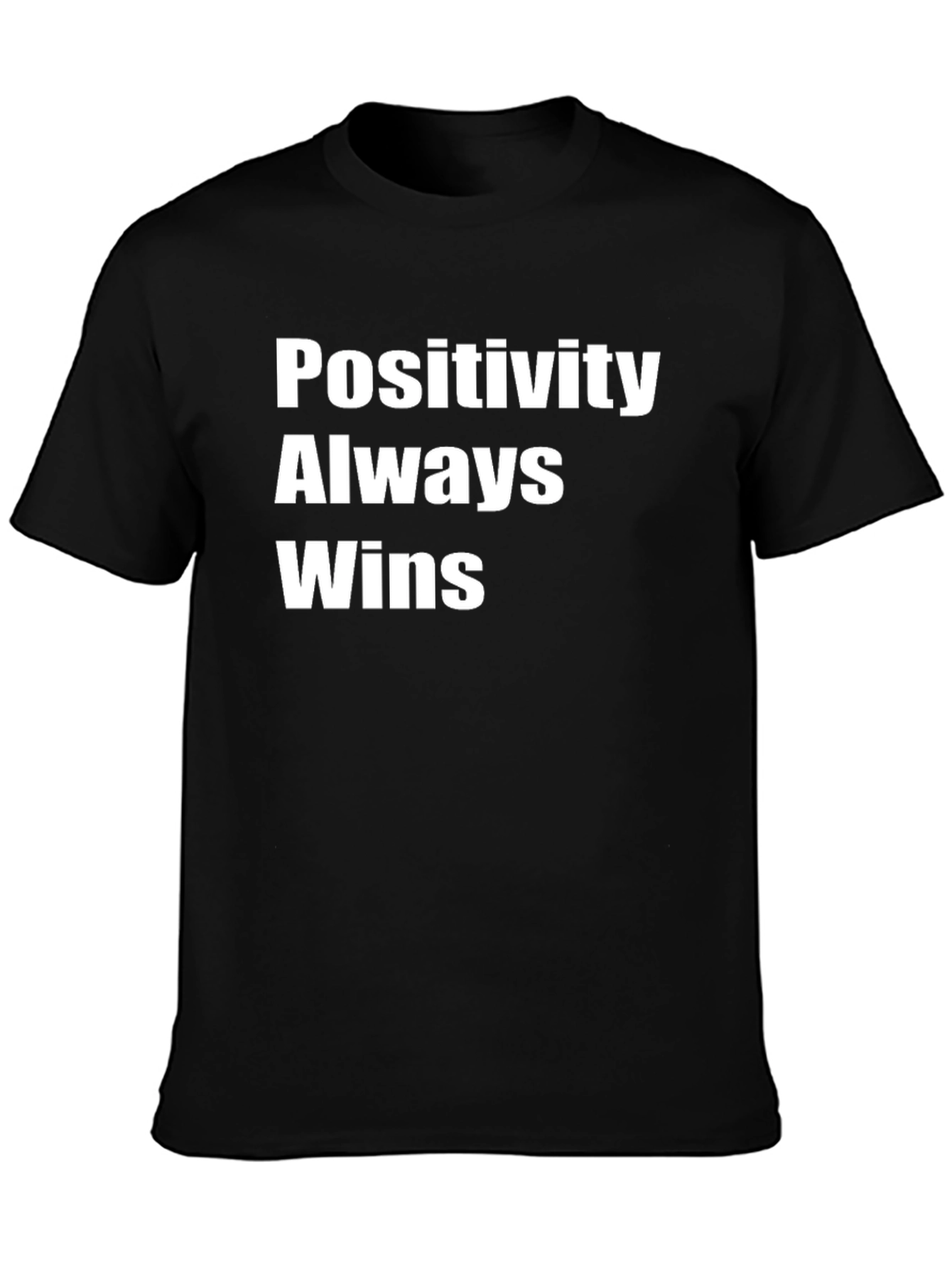 Black Positivity Always Wins Black T-Shirt view 3