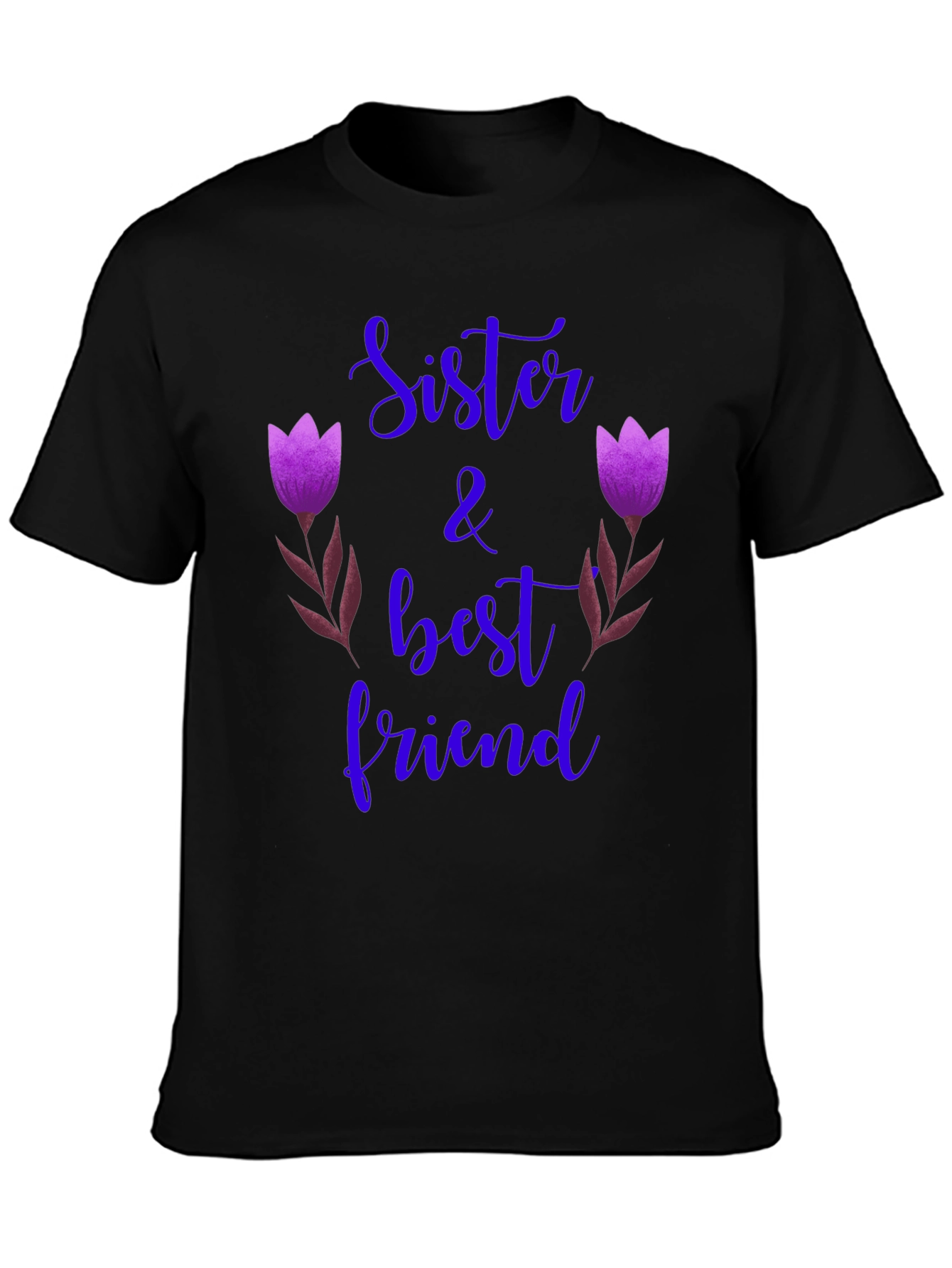 Black Sister & Best Friend Graphic Tee view 3