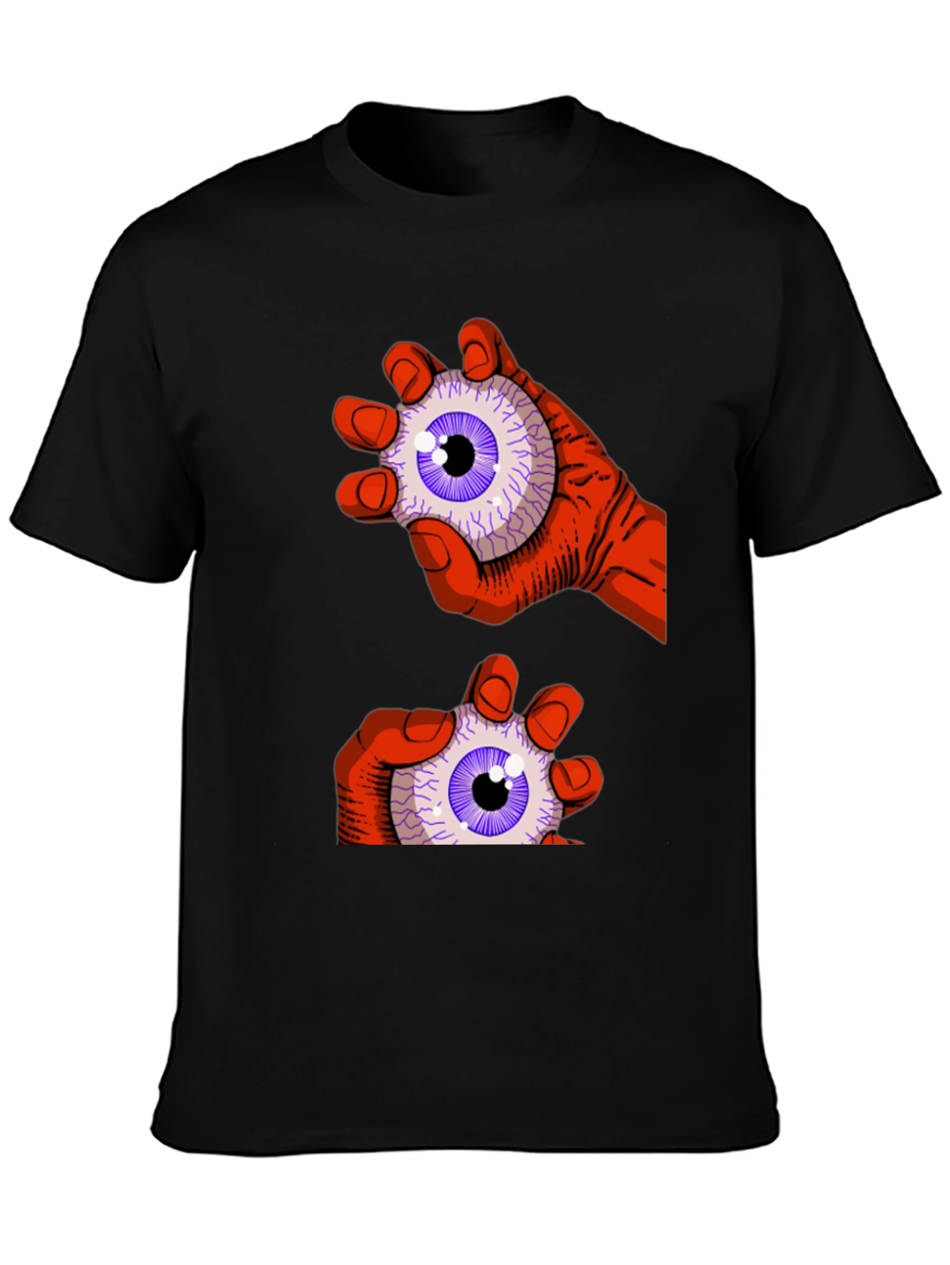 Black Eyeball Grab Graphic Tee - Black view 3