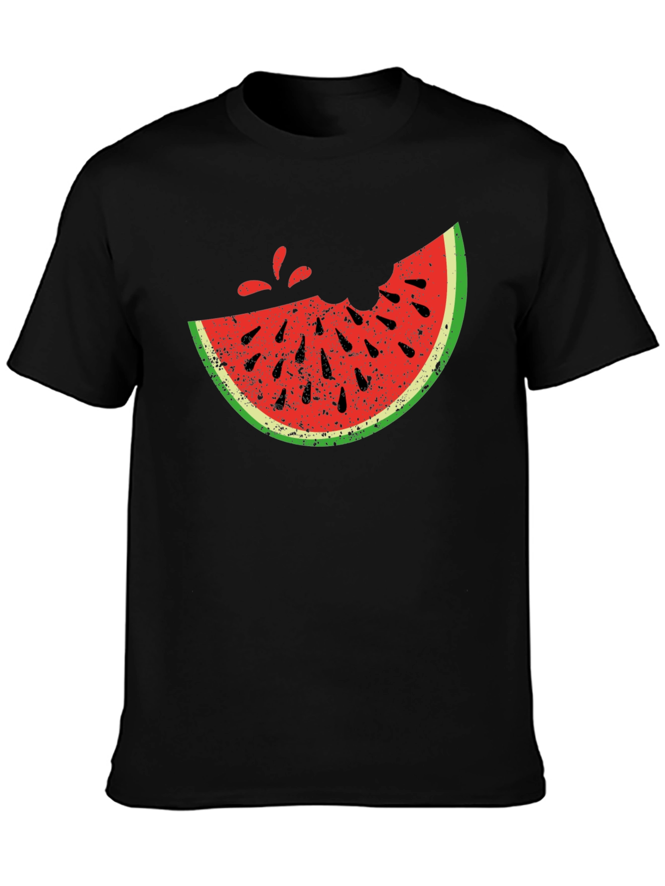 Black Watermelon Bite T-Shirt - Fresh Summer Style view 3