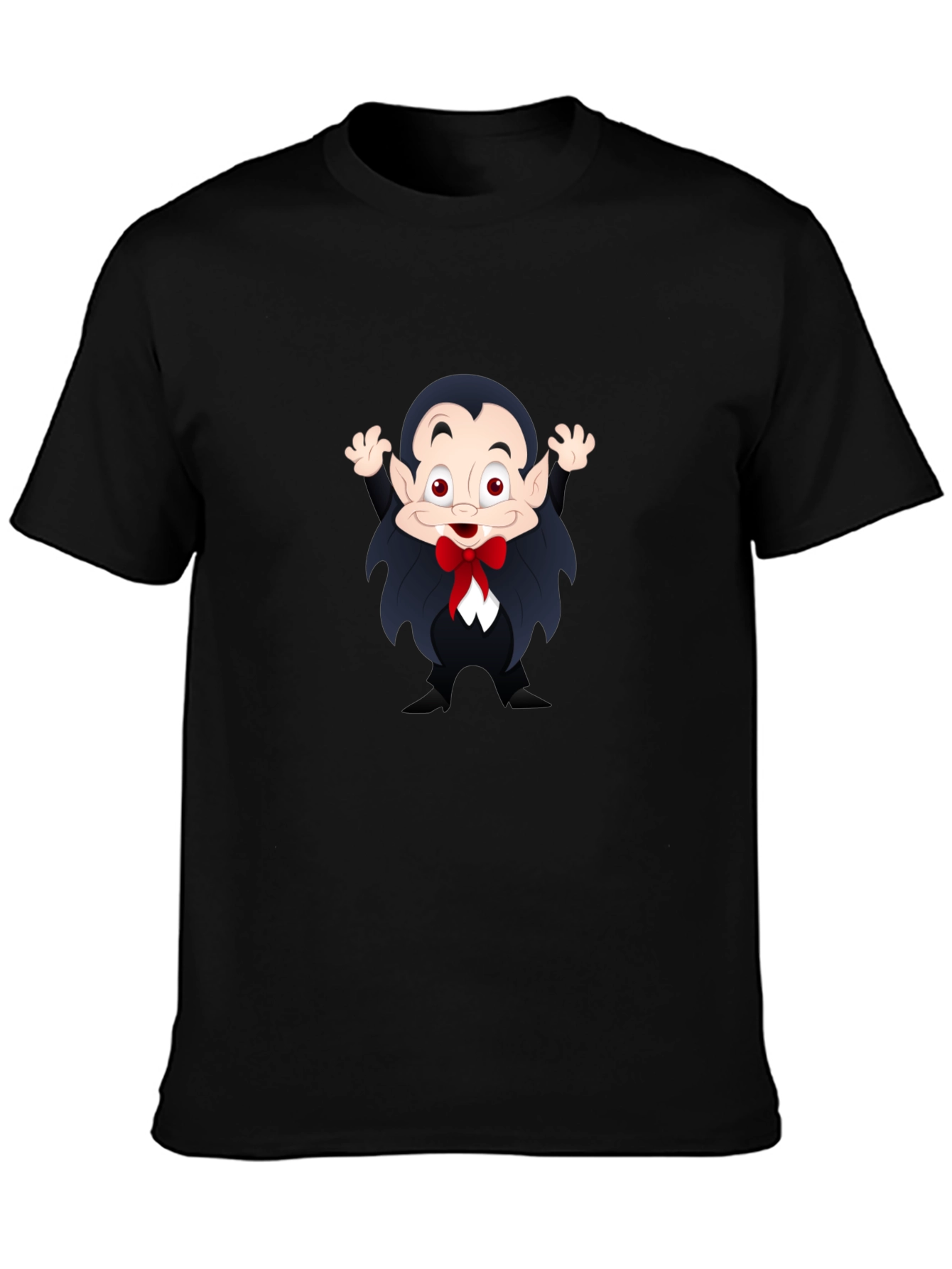 Black Cartoon Vampire T-Shirt view 3