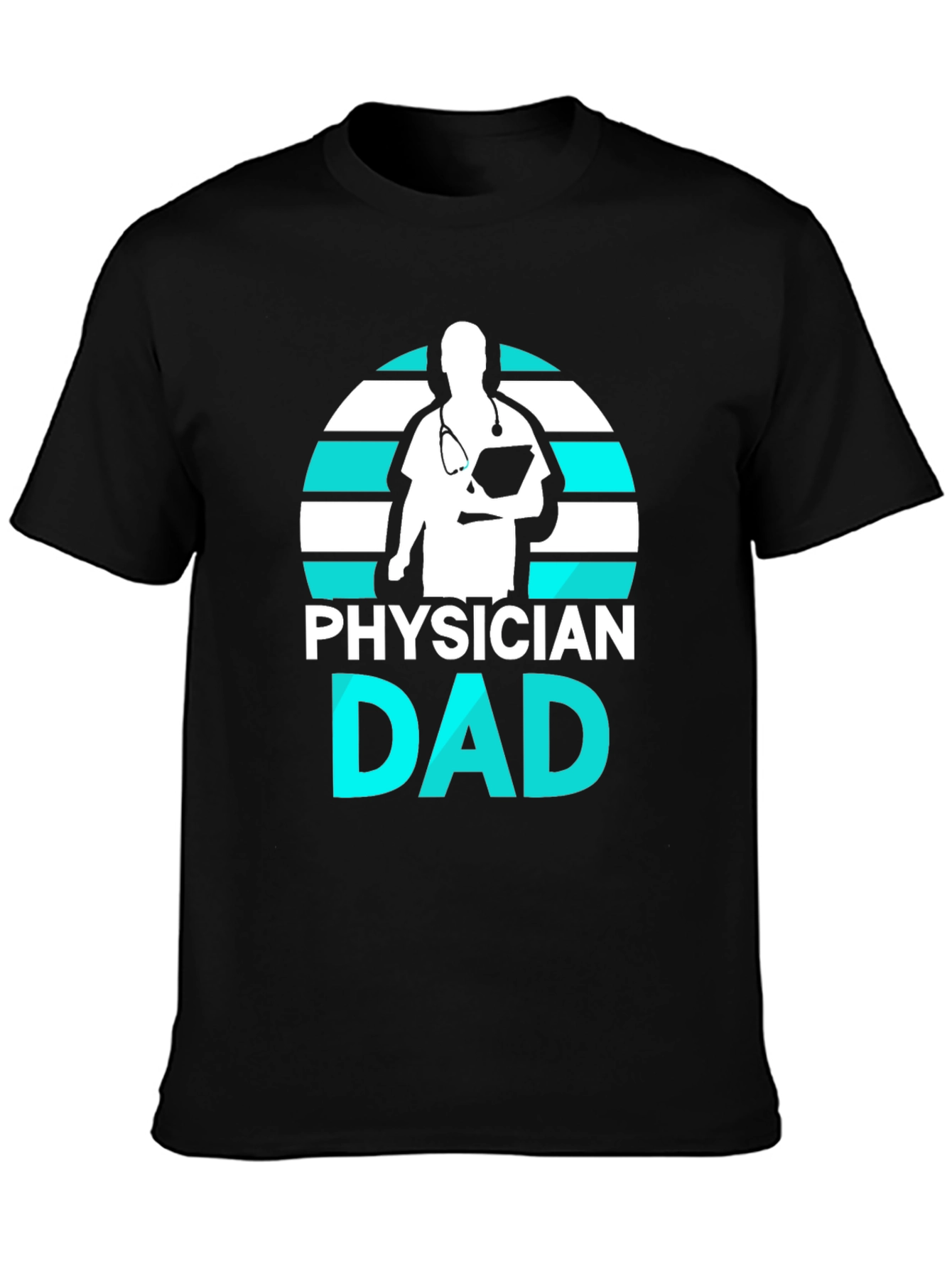 Black Physician Dad Graphic Tee view 3