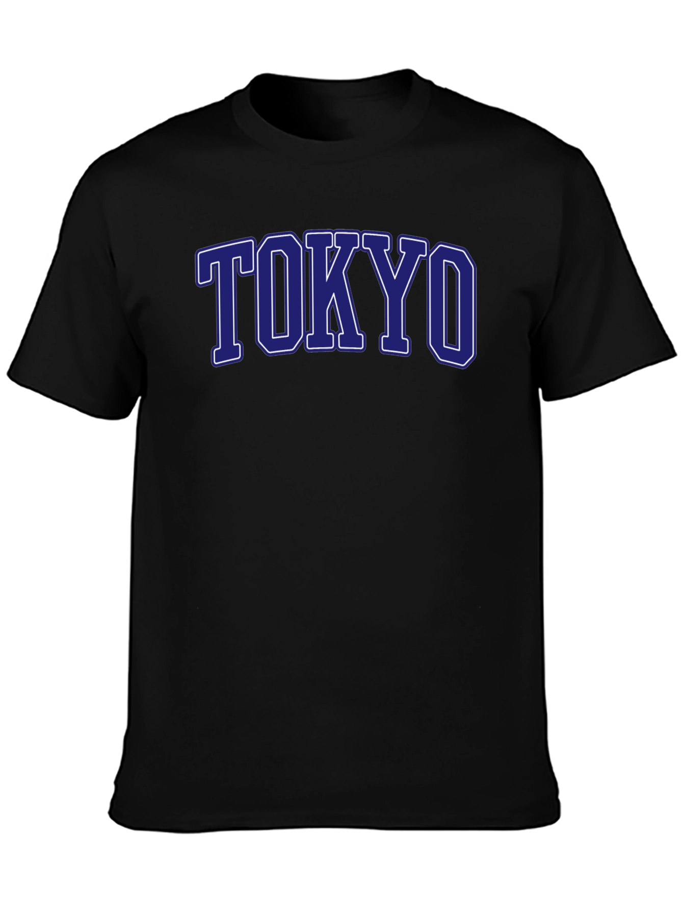 Black Tokyo Graphic Tee - Classic College Style view 3
