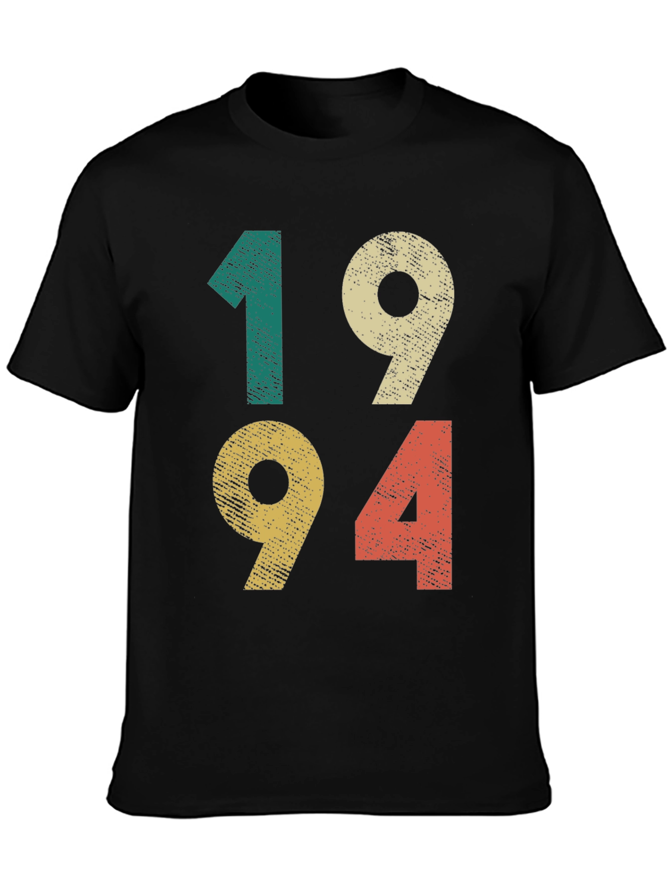 Black Vintage 1994 Graphic Tee - Retro Birthday Shirt view 3