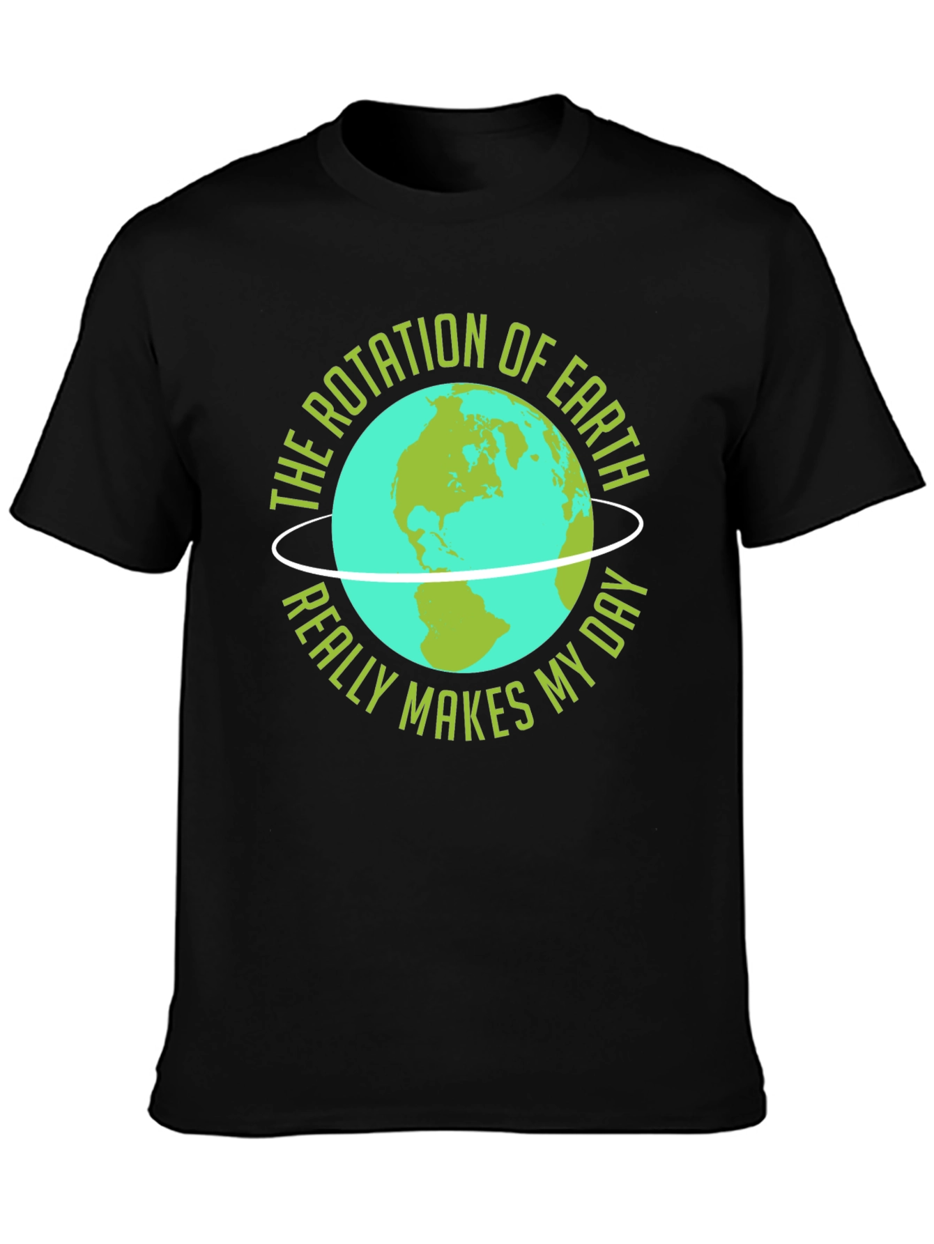 Black Earth Rotation T-Shirt - Makes My Day! view 3