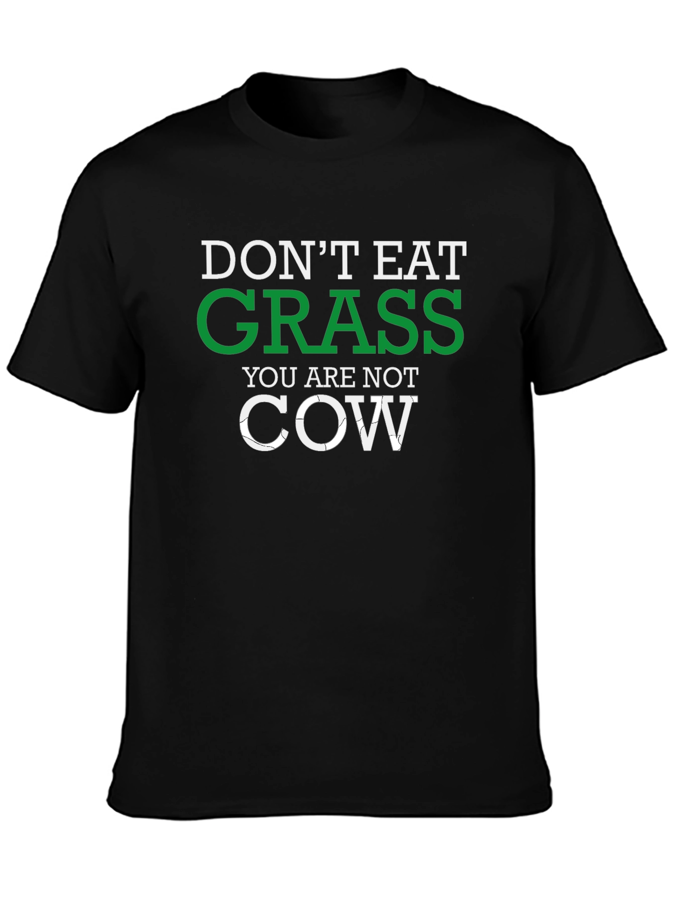 Black Don't Eat Grass Novelty Graphic Tee view 3