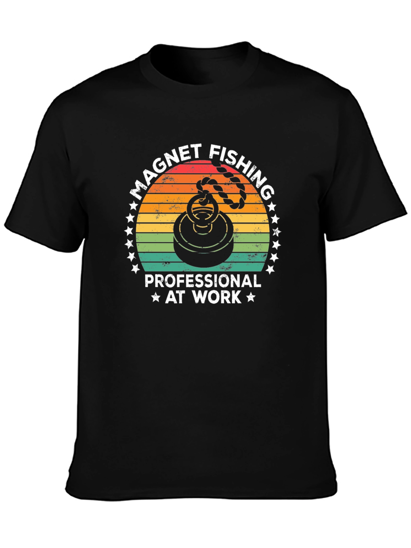 Black Magnet Fishing Pro T-Shirt view 3