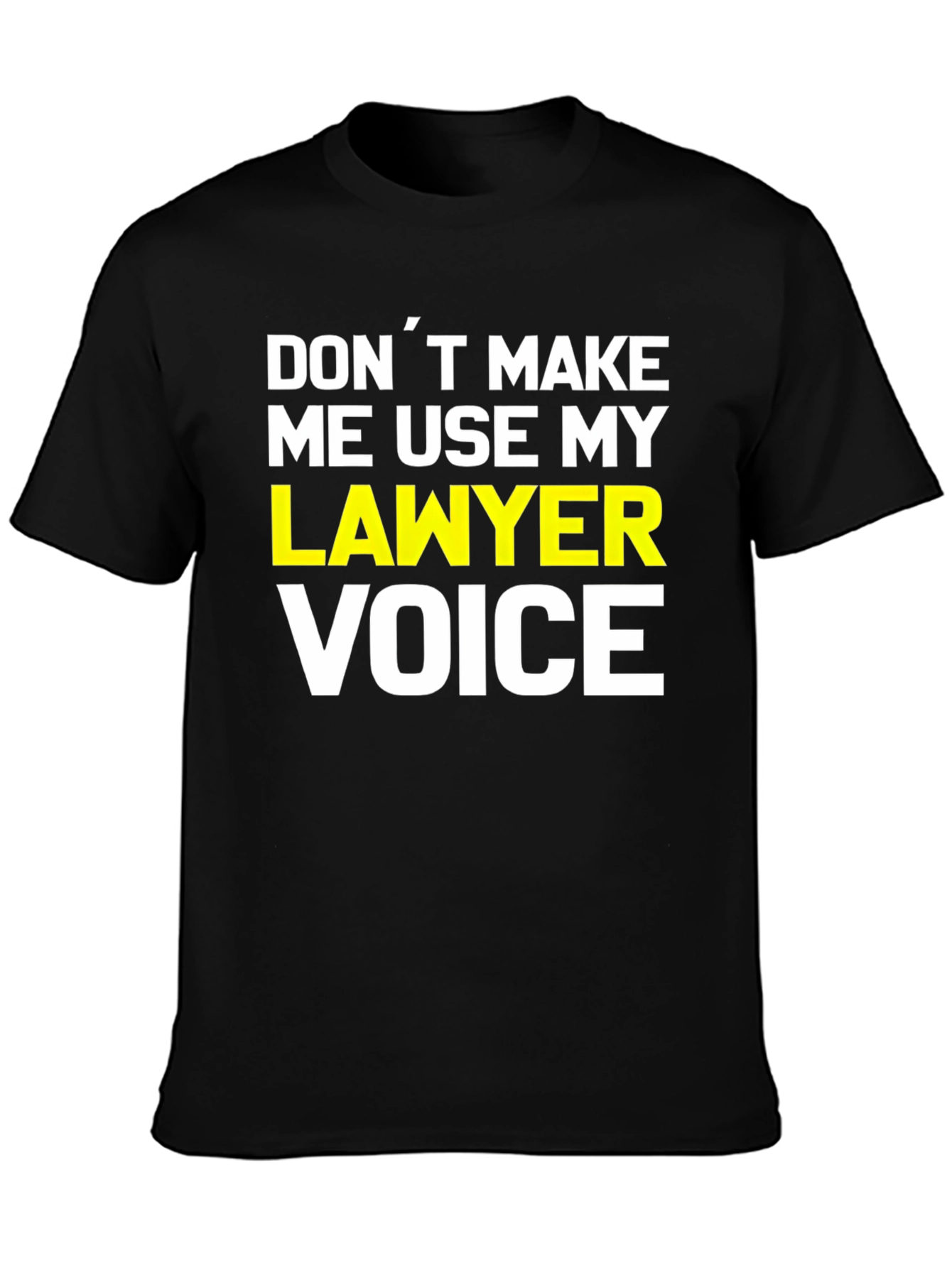Black Lawyer Voice Graphic Novelty T-Shirt view 3