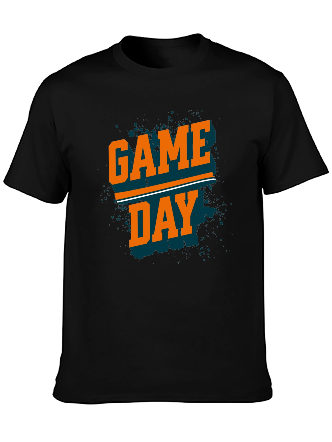 Black Game Day T-Shirt - Black view 3