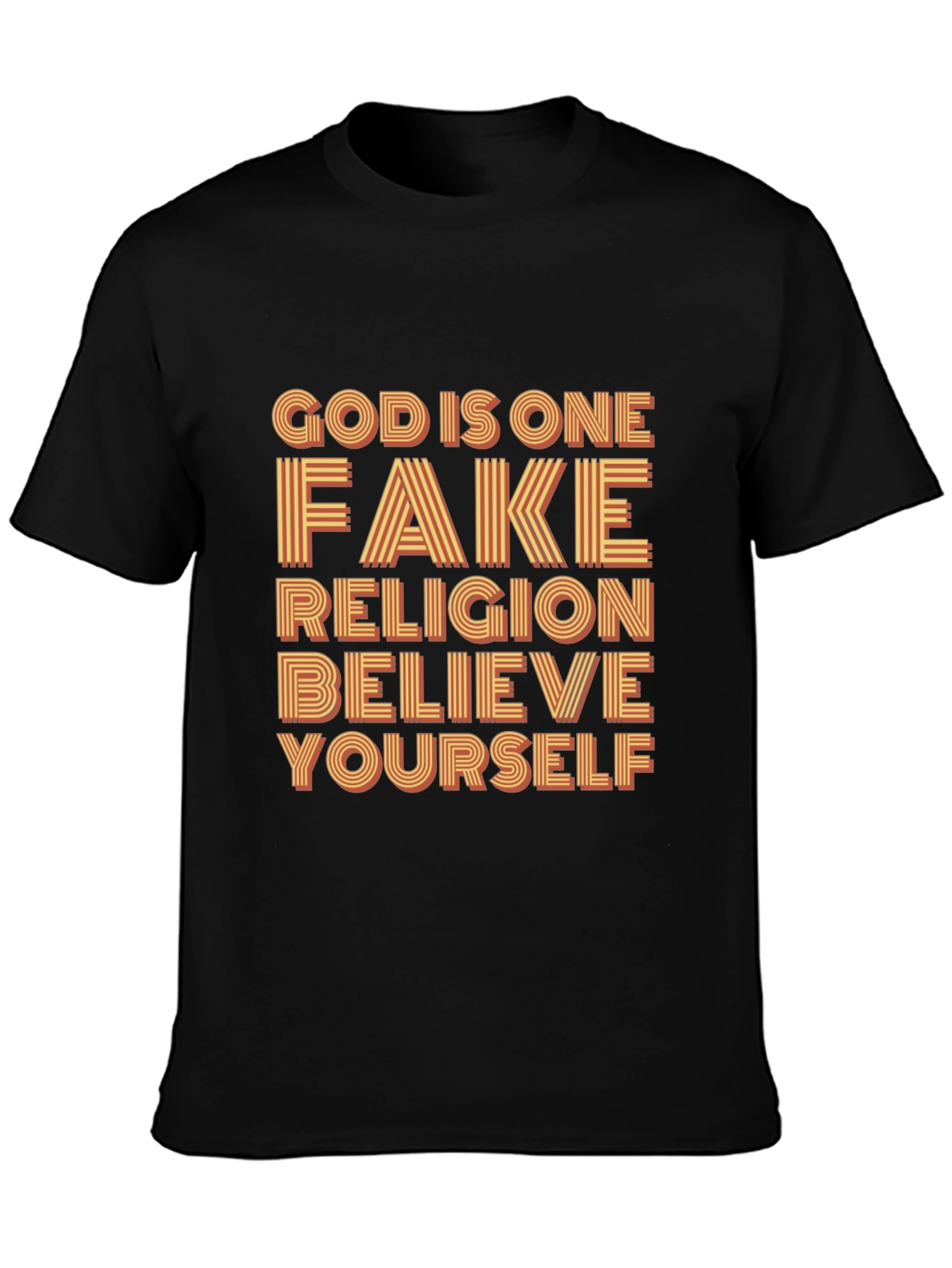 Black God is One T-Shirt Believe Yourself Tee view 3