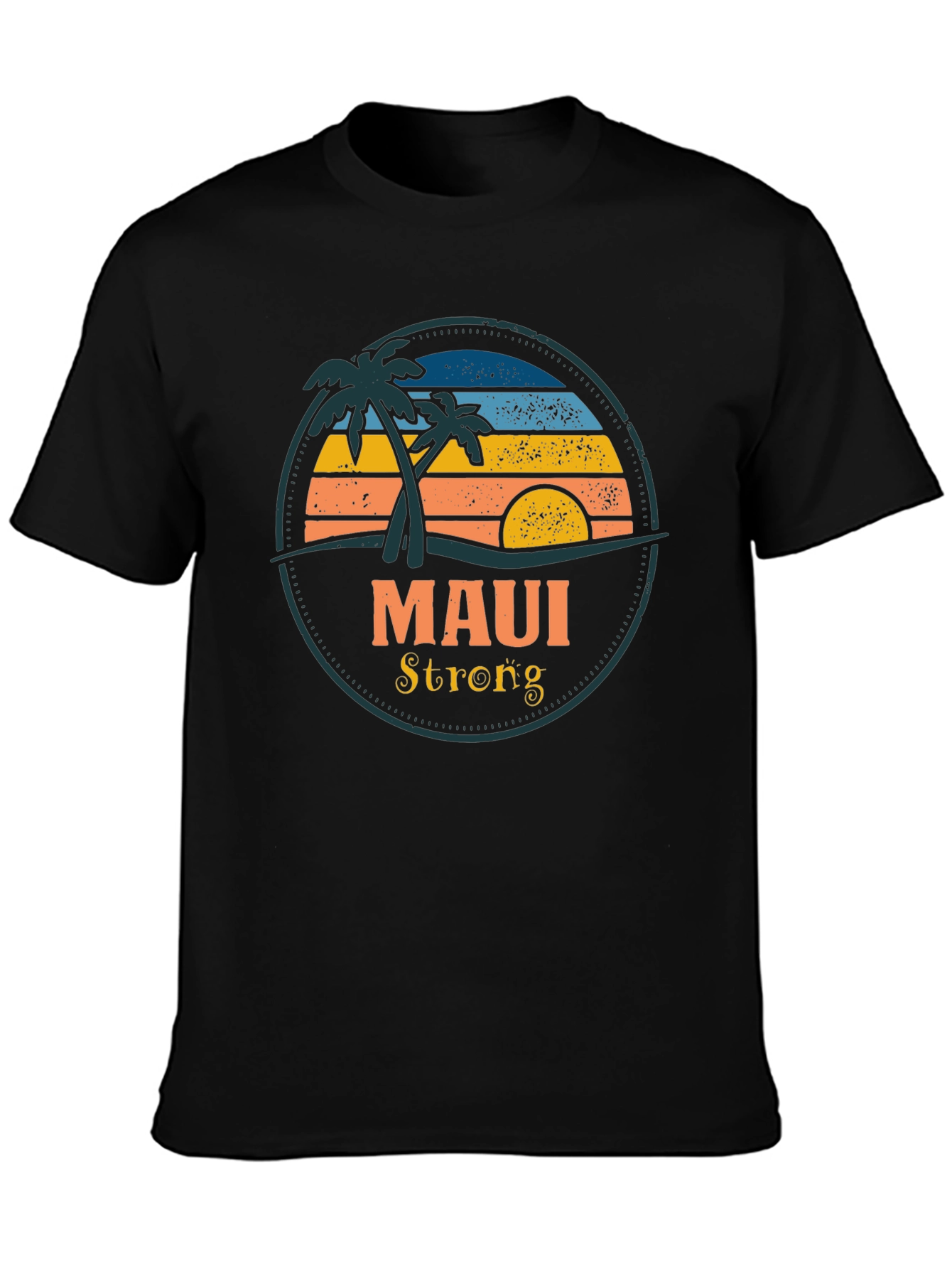 Black Maui Strong Graphic Tee - Island Vibes view 3