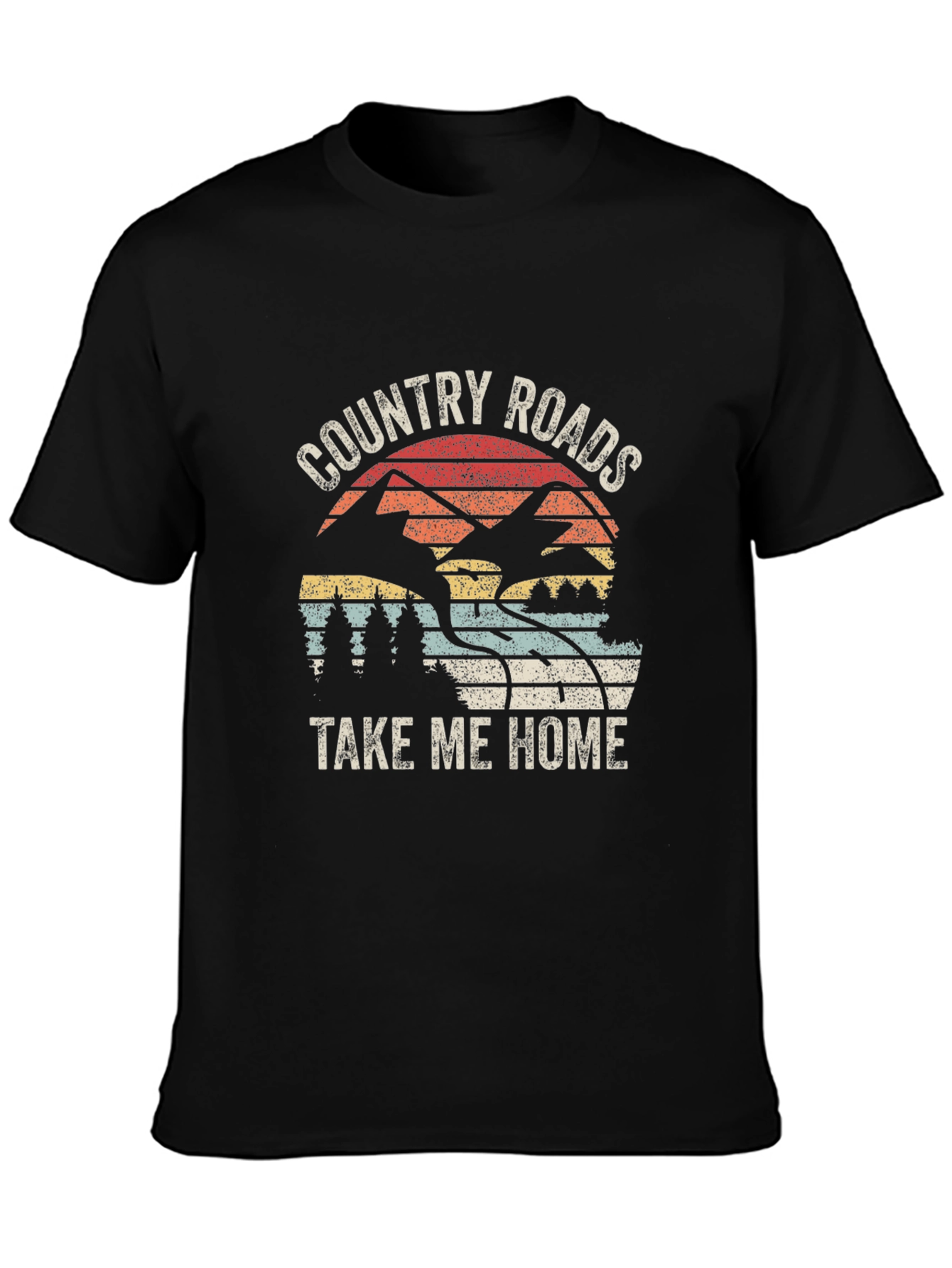 Black Country Roads T-Shirt - Take Me Home Black Tee view 3