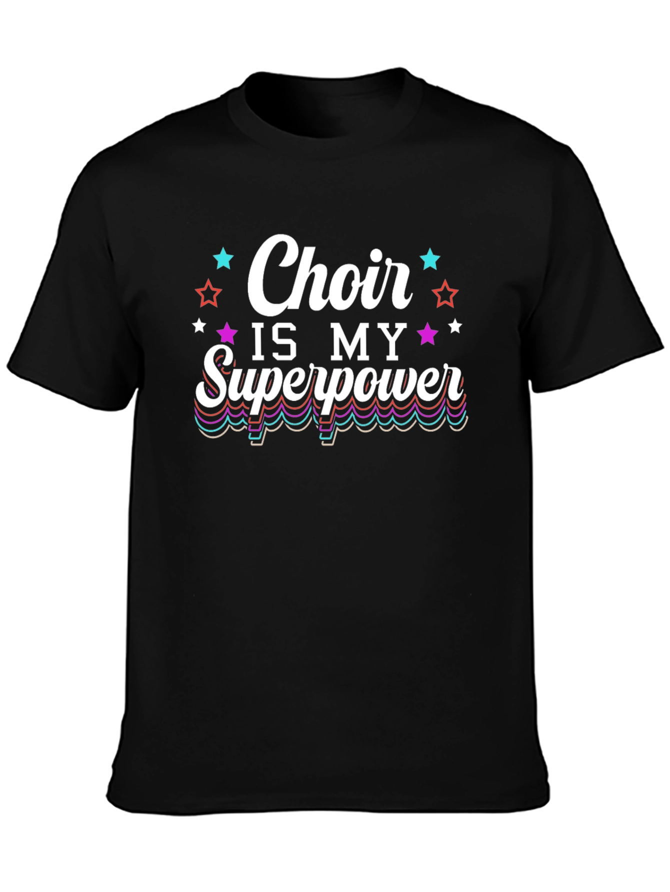Black Choir is My Superpower Graphic Tee view 3
