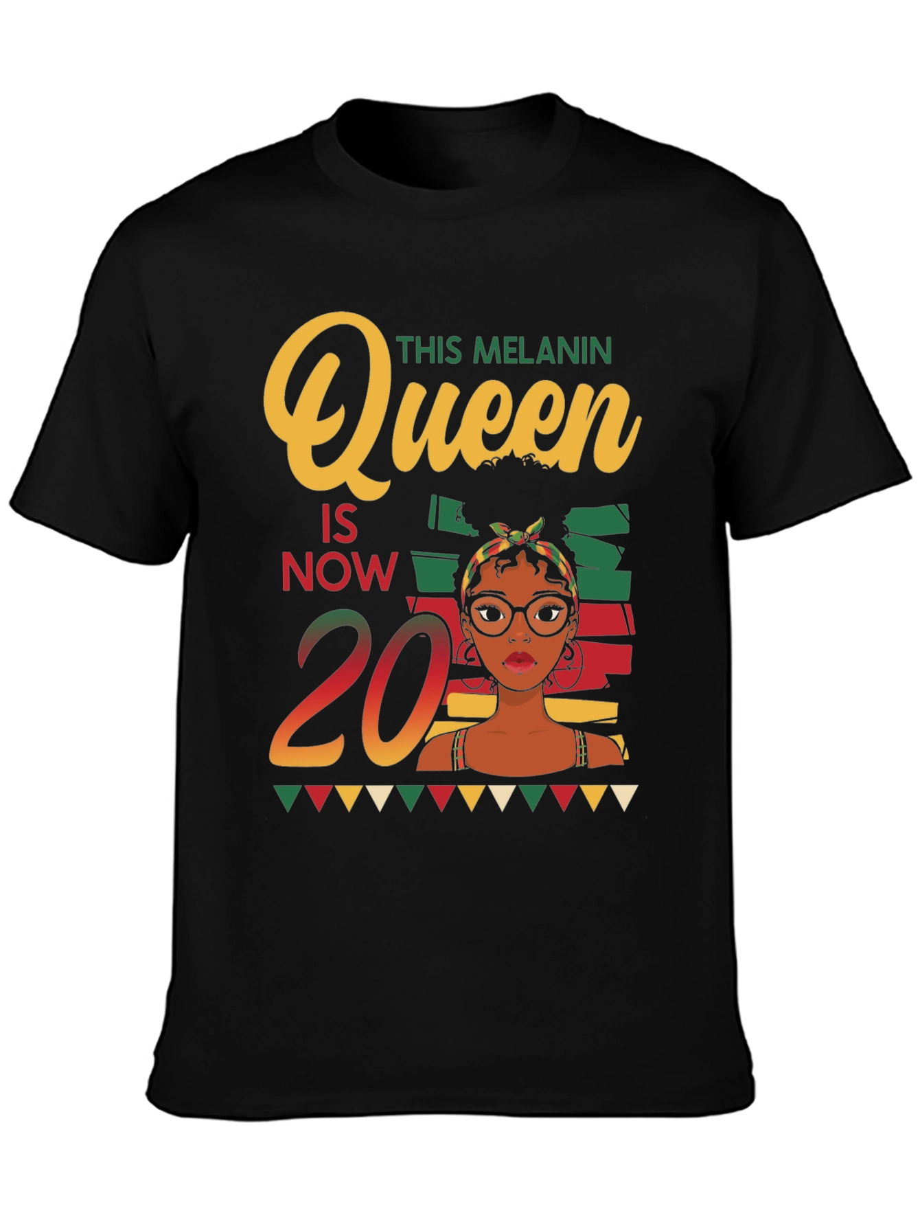 Melanin Queen 20th Birthday T-Shirt - 3