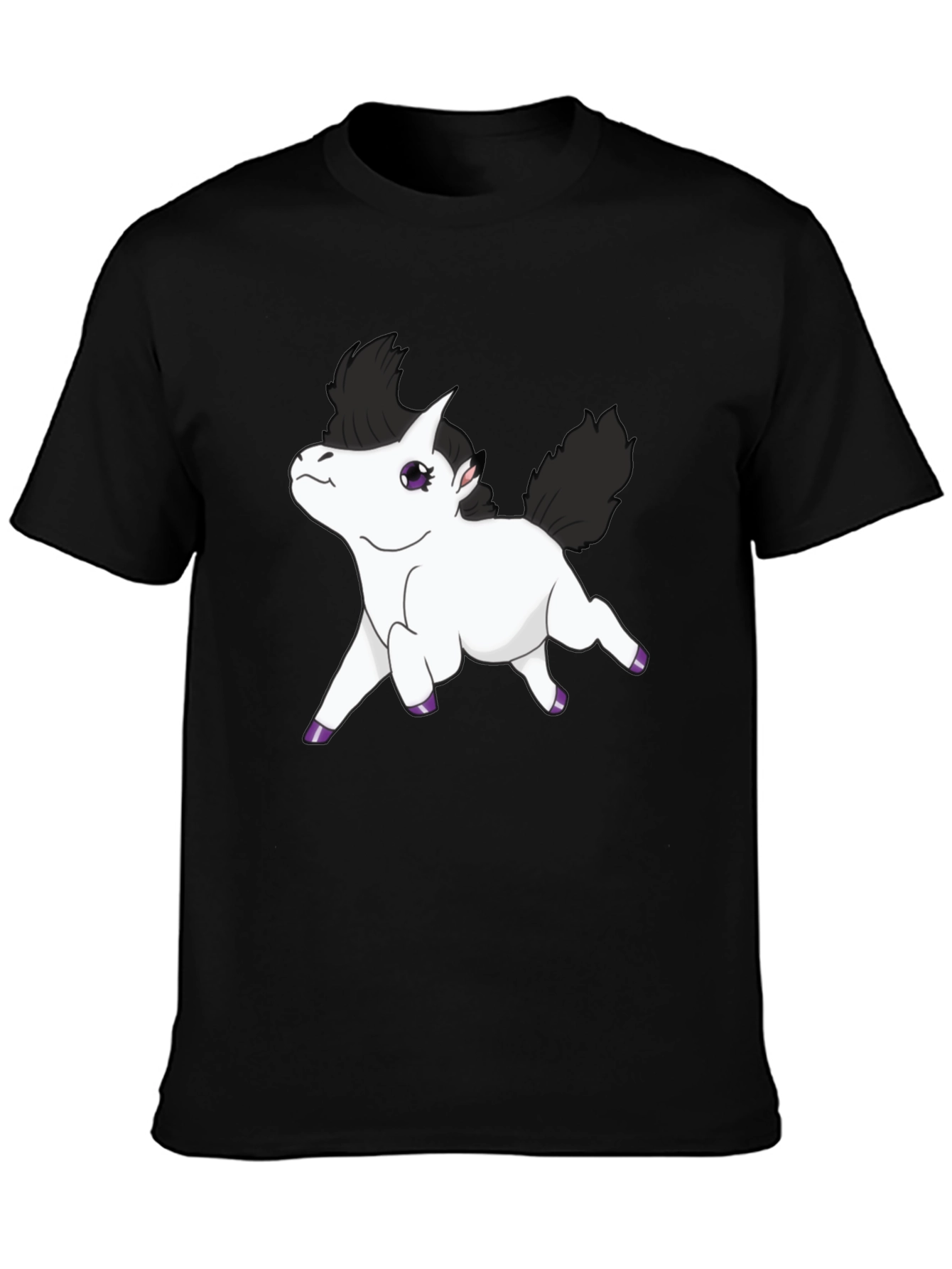 Black Black Unicorn Graphic Tee - Men's Short Sleeve Shirt view 3