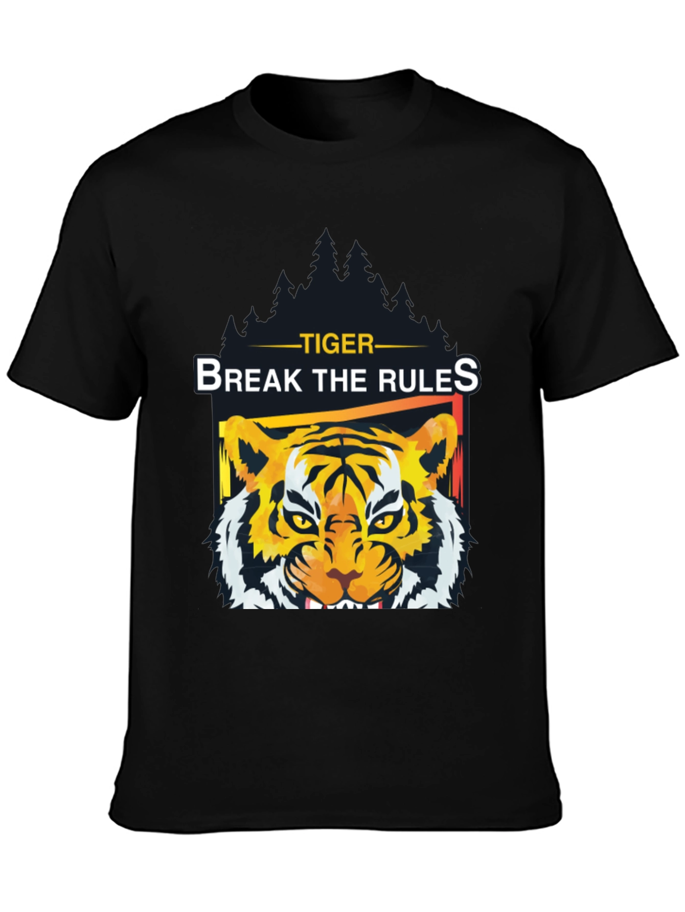 Black Tiger Break The Rules Graphic Tee view 3