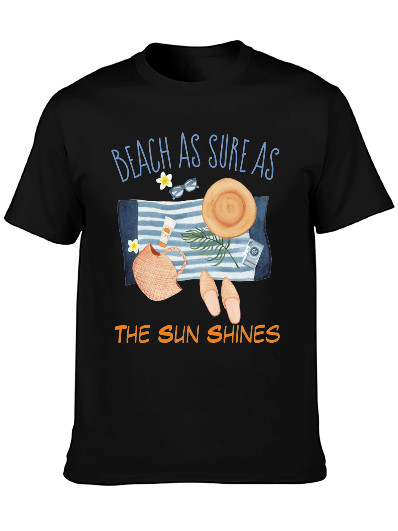 Black Beach As Sure As The Sun Shines Graphic T-Shirt view 3