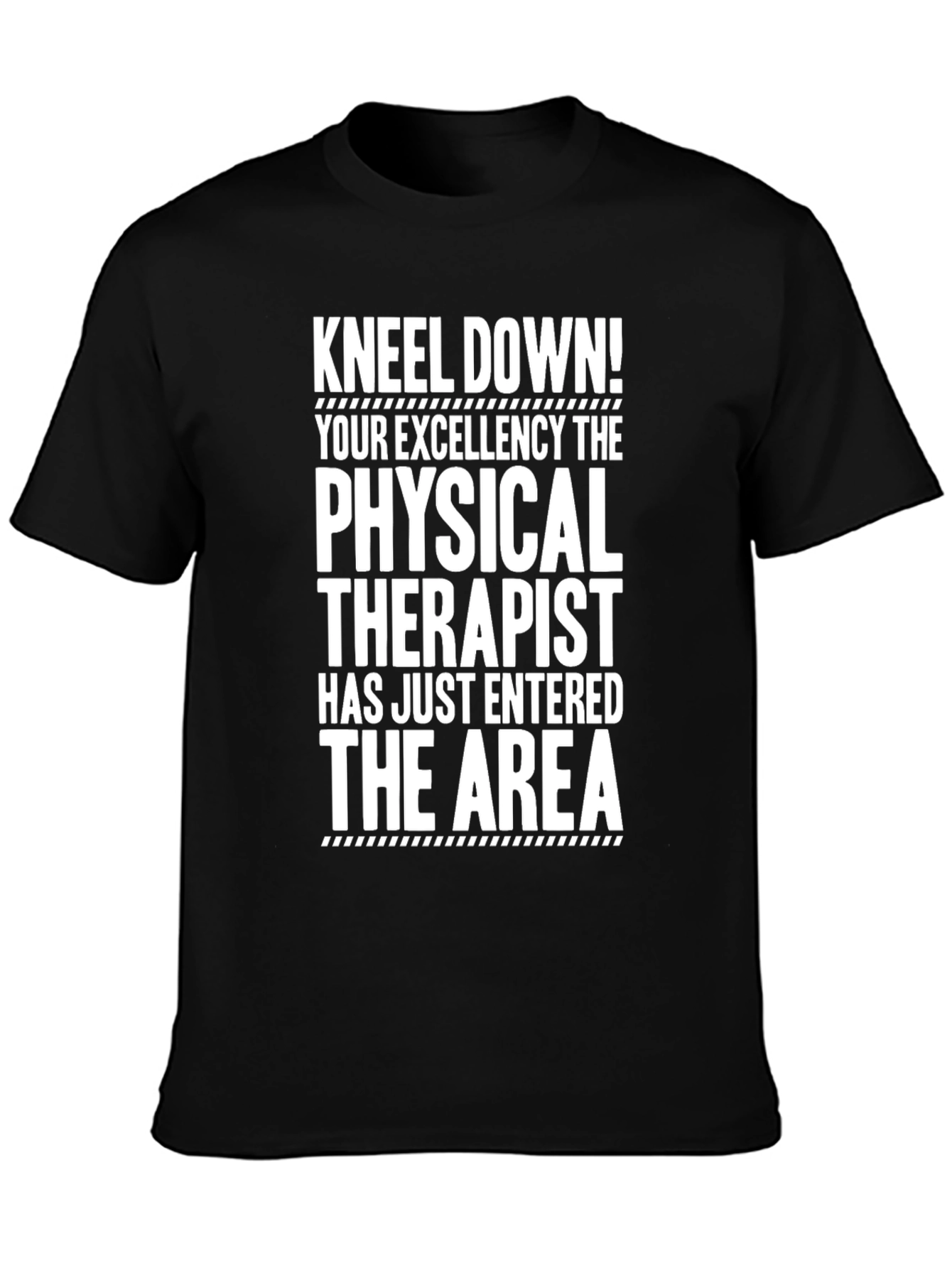 Black Physical Therapist Novelty Graphic Tee view 3