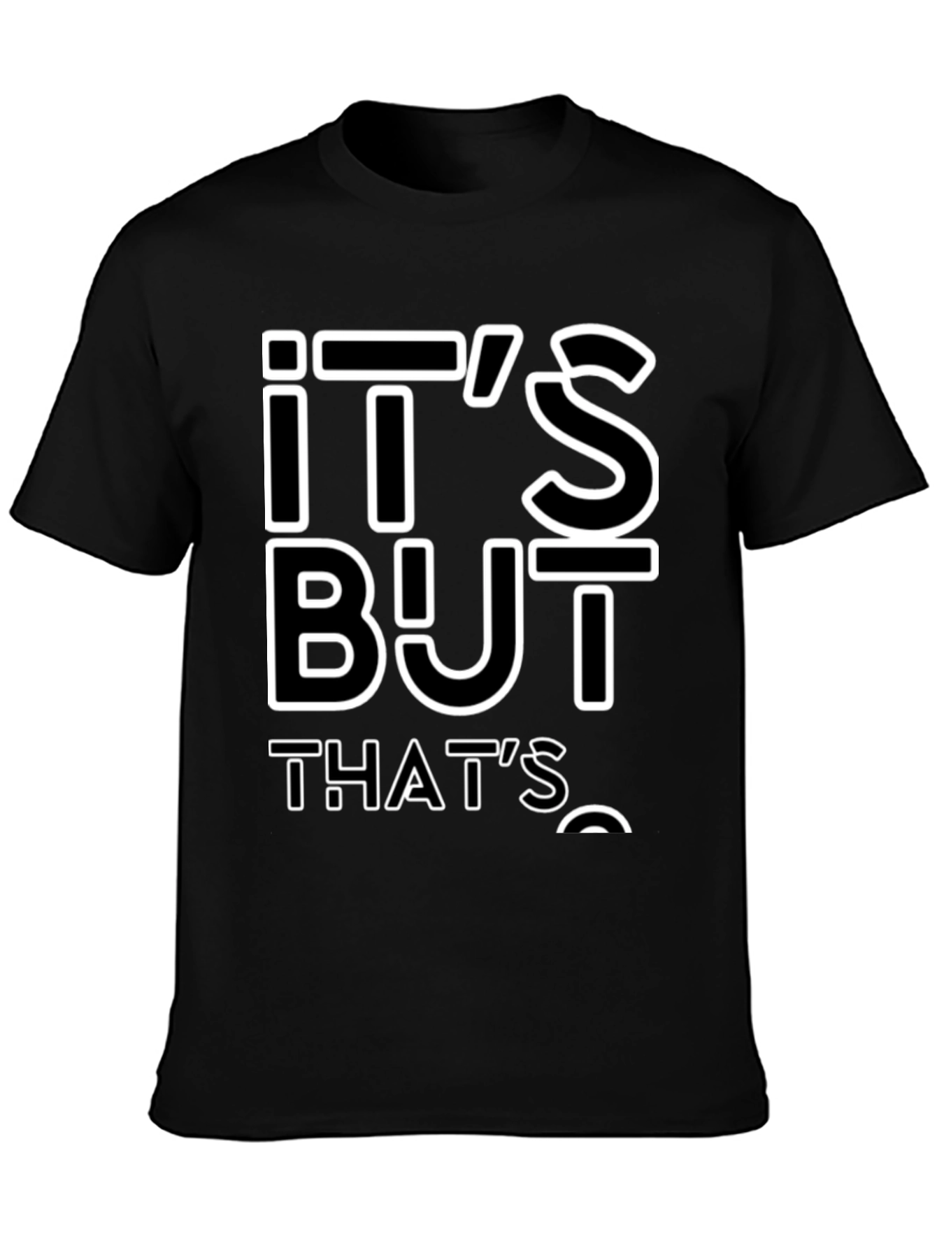 Black It's All About That's T-Shirt - Black view 3
