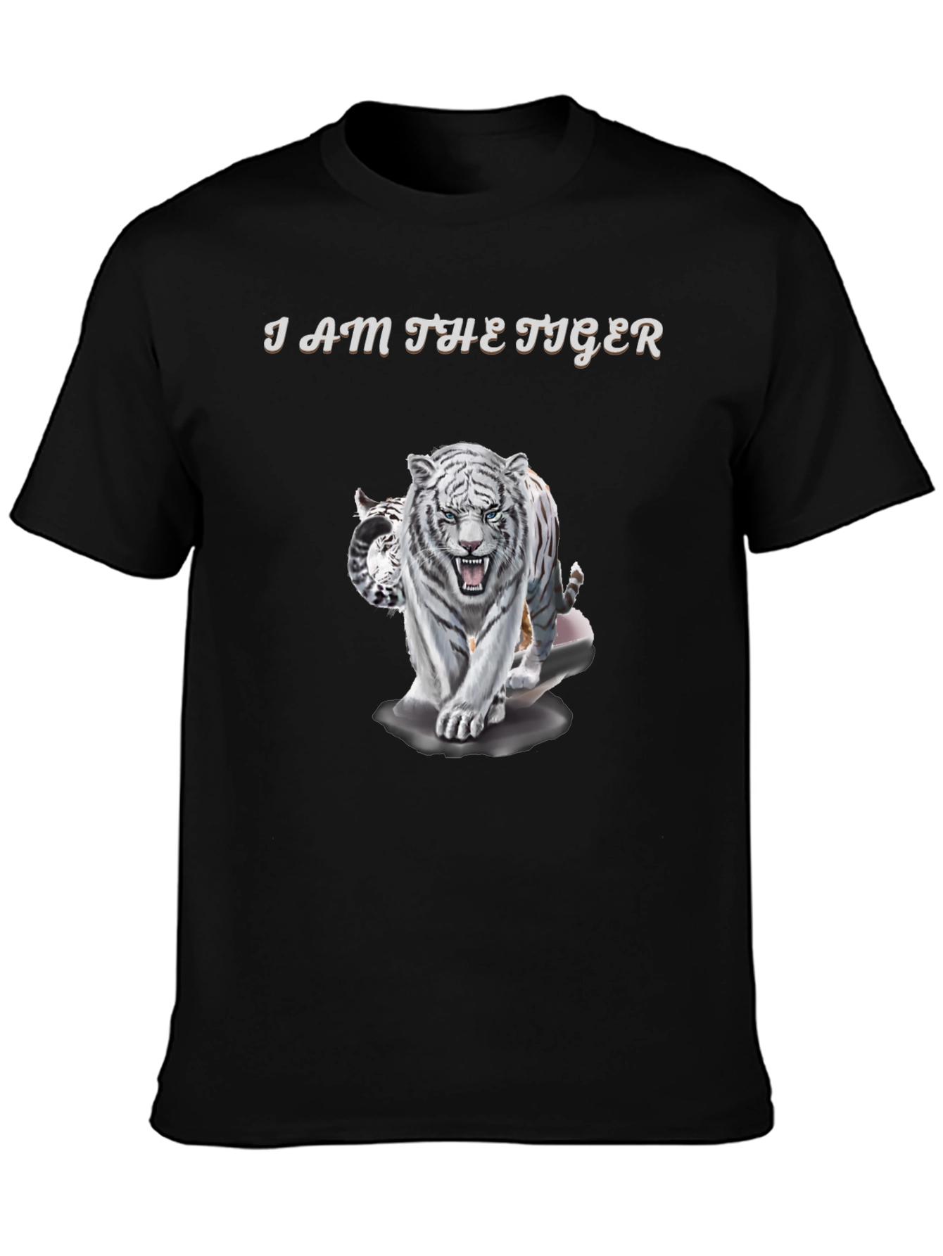 Black I Am The Tiger Graphic Tee view 3