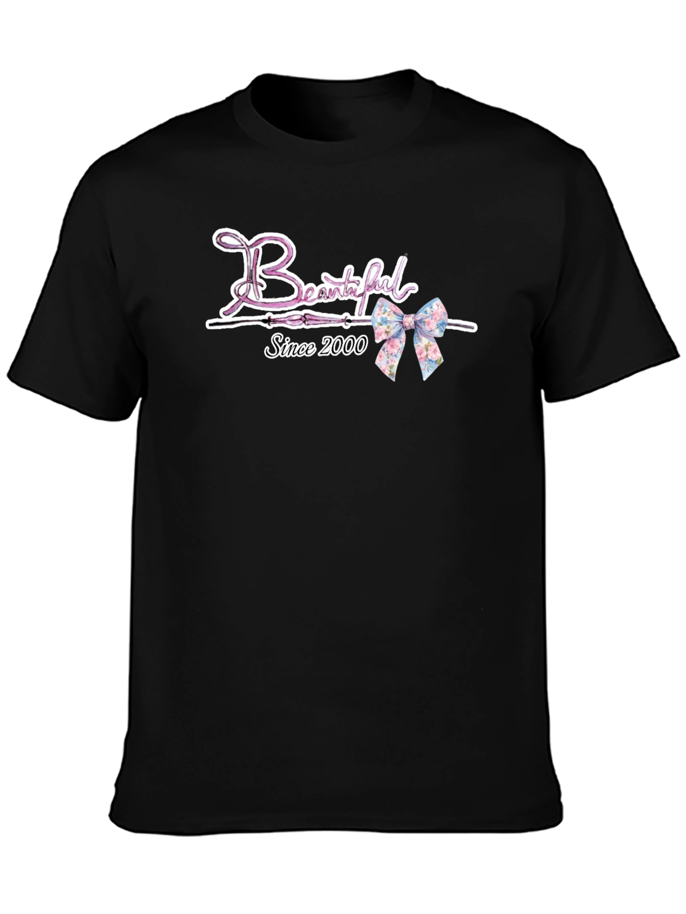 Black Beautiful Since 2000 Graphic Tee view 3