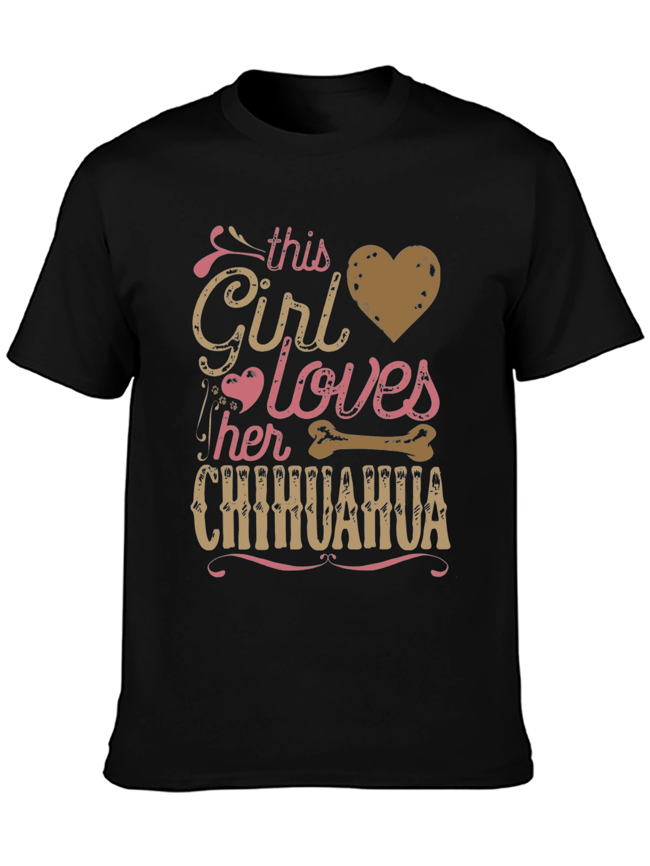 Girl Loves Chihuahua T-Shirt - Dog Lover Tee - 3