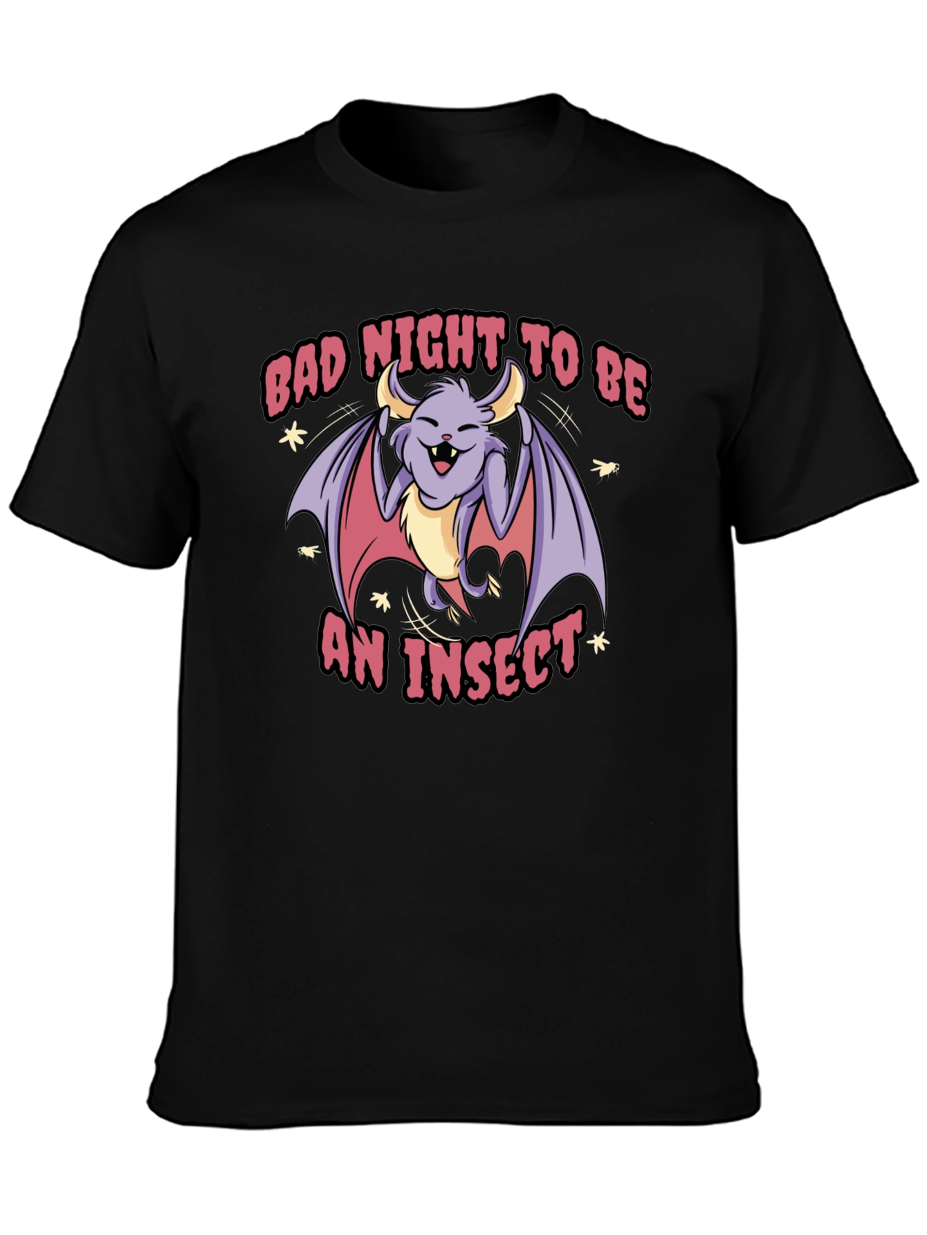 Black Bad Night To Be An Insect T-Shirt view 3