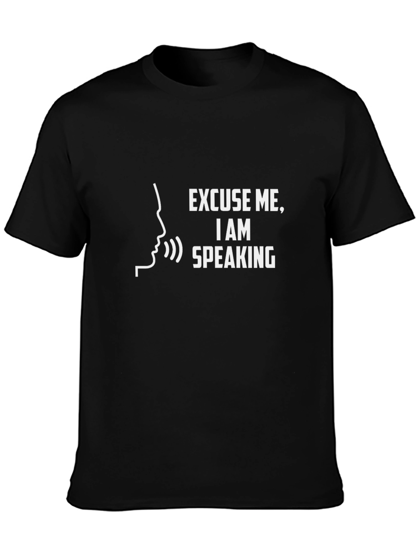 Black Excuse Me, I Am Speaking Black T-Shirt view 3