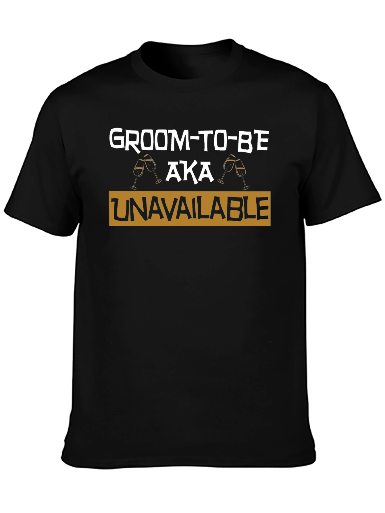Black Groom-To-Be AKA Unavailable T-Shirt view 3