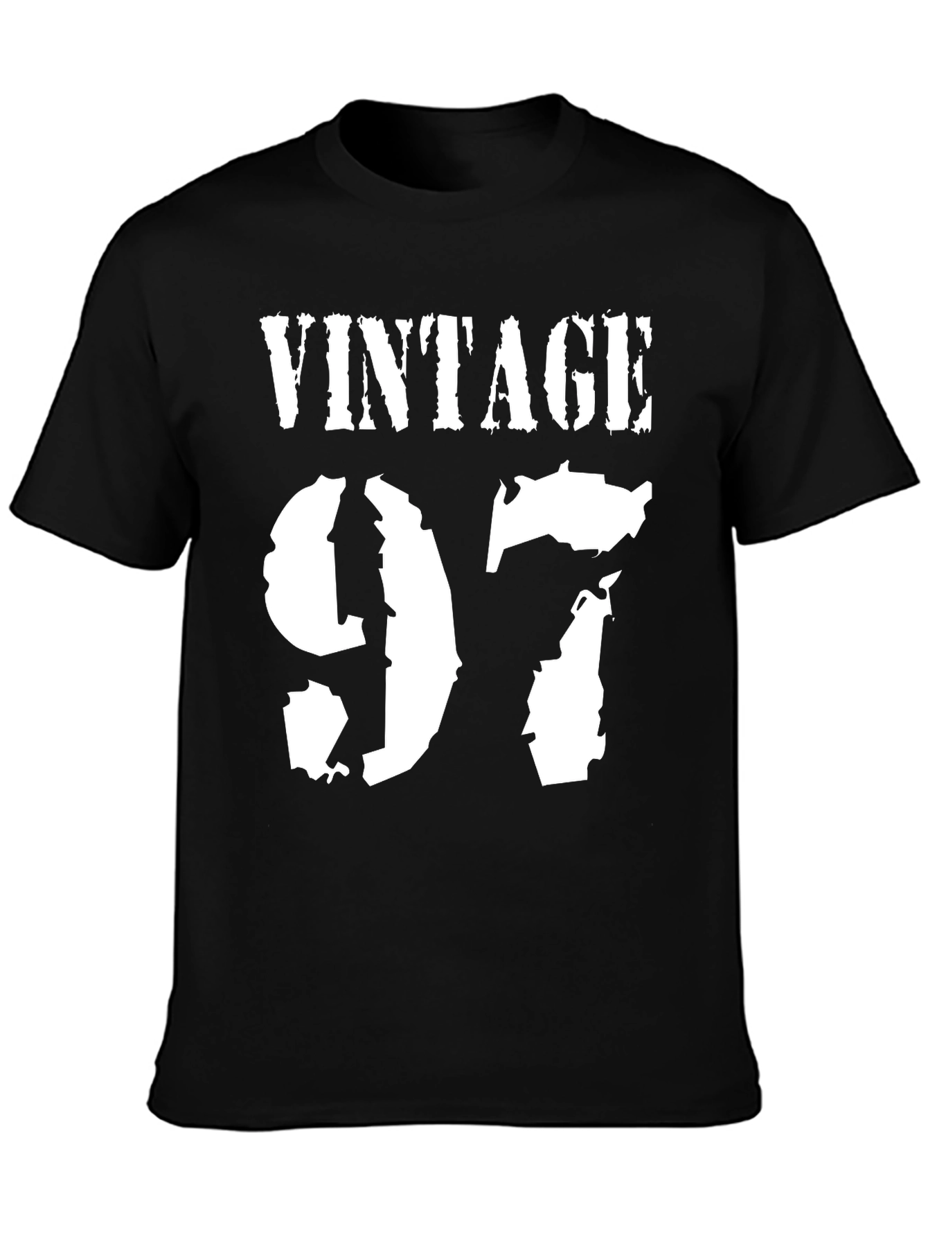 Black Vintage 97 Black T-Shirt view 3