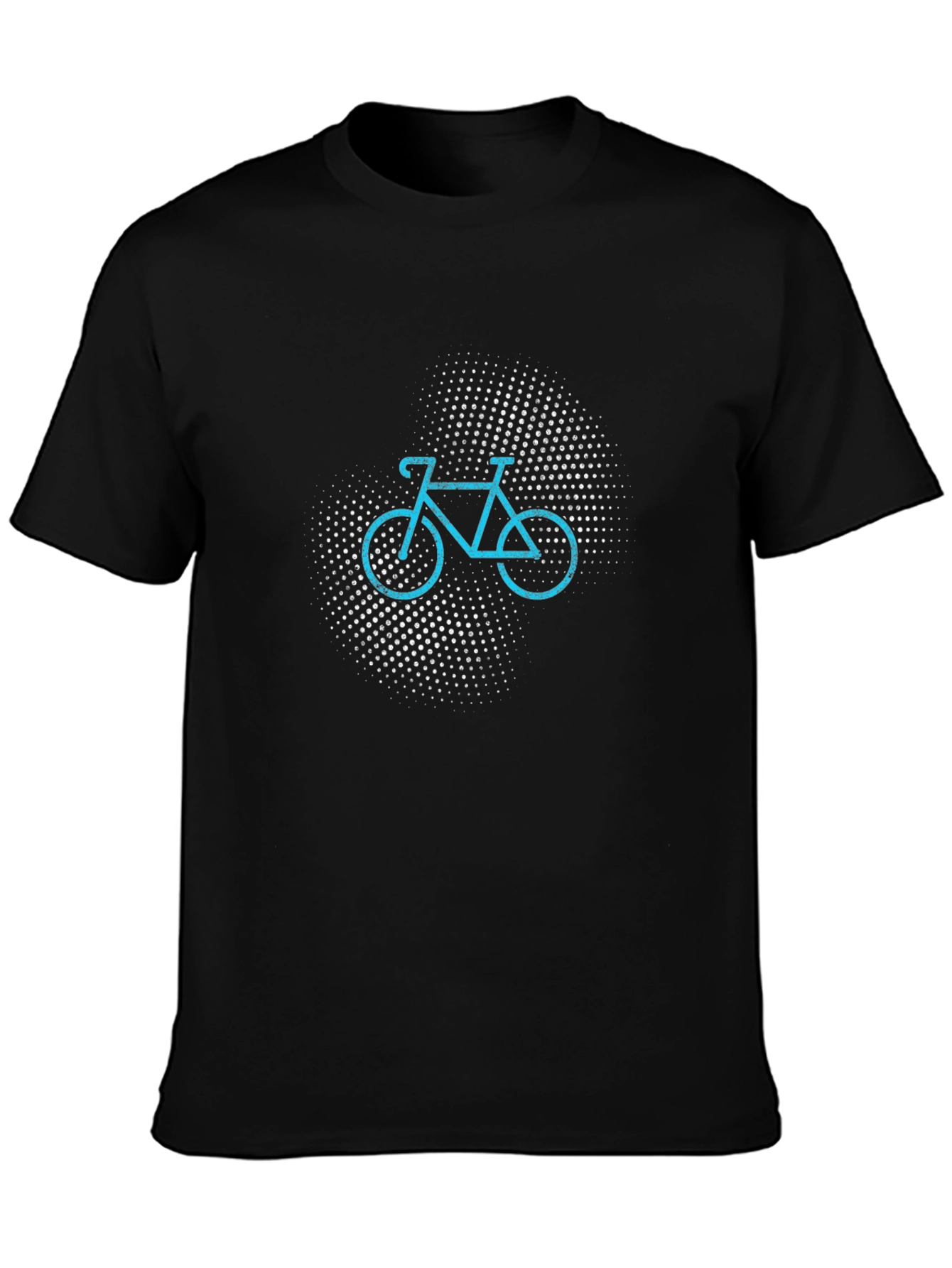 Black Cool Bicycle Graphic Tee - Men's Black T-Shirt view 3
