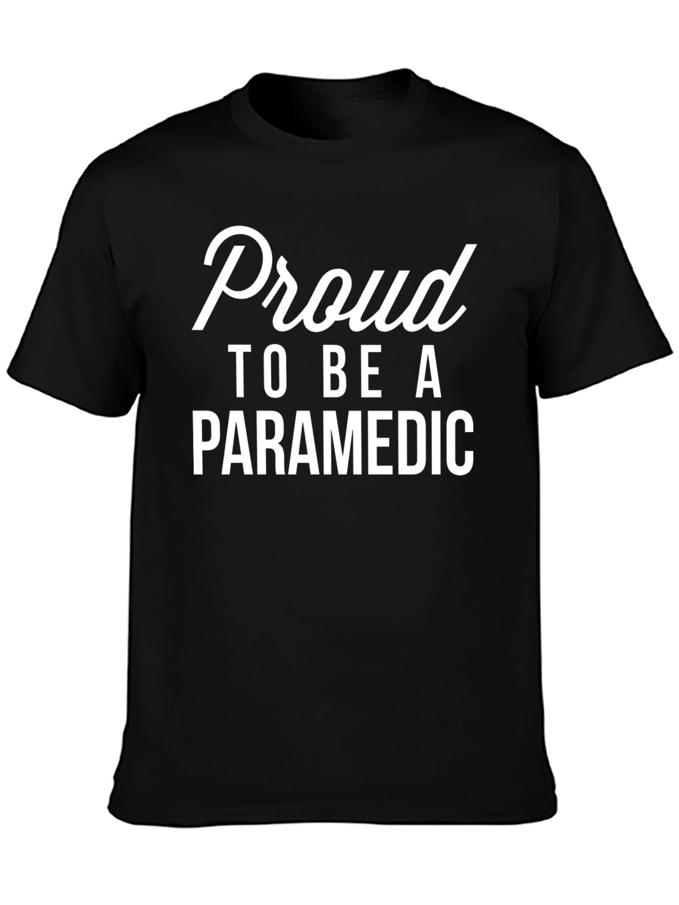 Black Proud Paramedic T-Shirt - Emergency Medical Services EMS Tee view 3