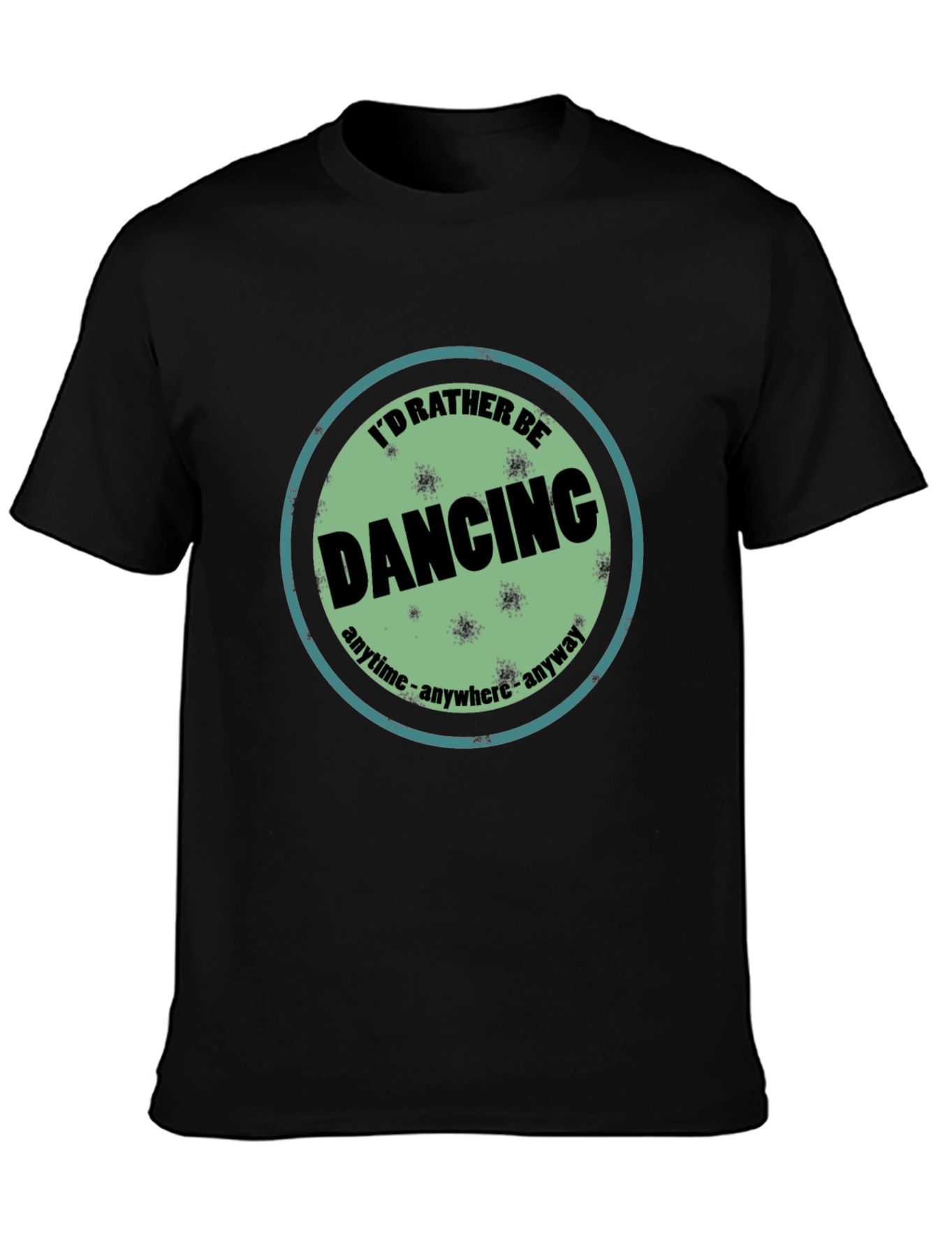 Black I'd Rather Be Dancing T-Shirt - Black view 3