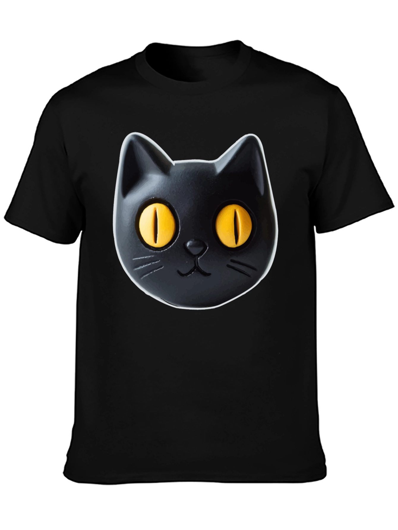 Black Black Cat Graphic Tee - Fun & Stylish! view 3