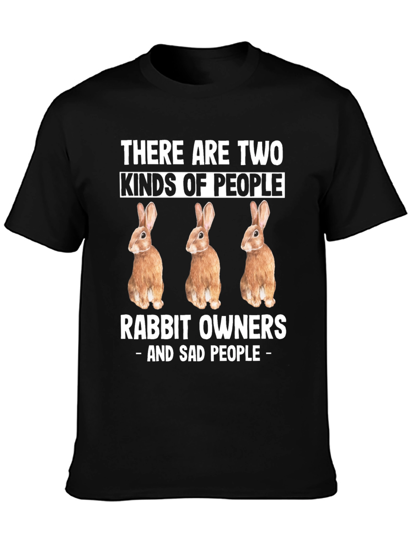 Black Rabbit Owners - T-Shirt, Funny Novelty Tee view 3