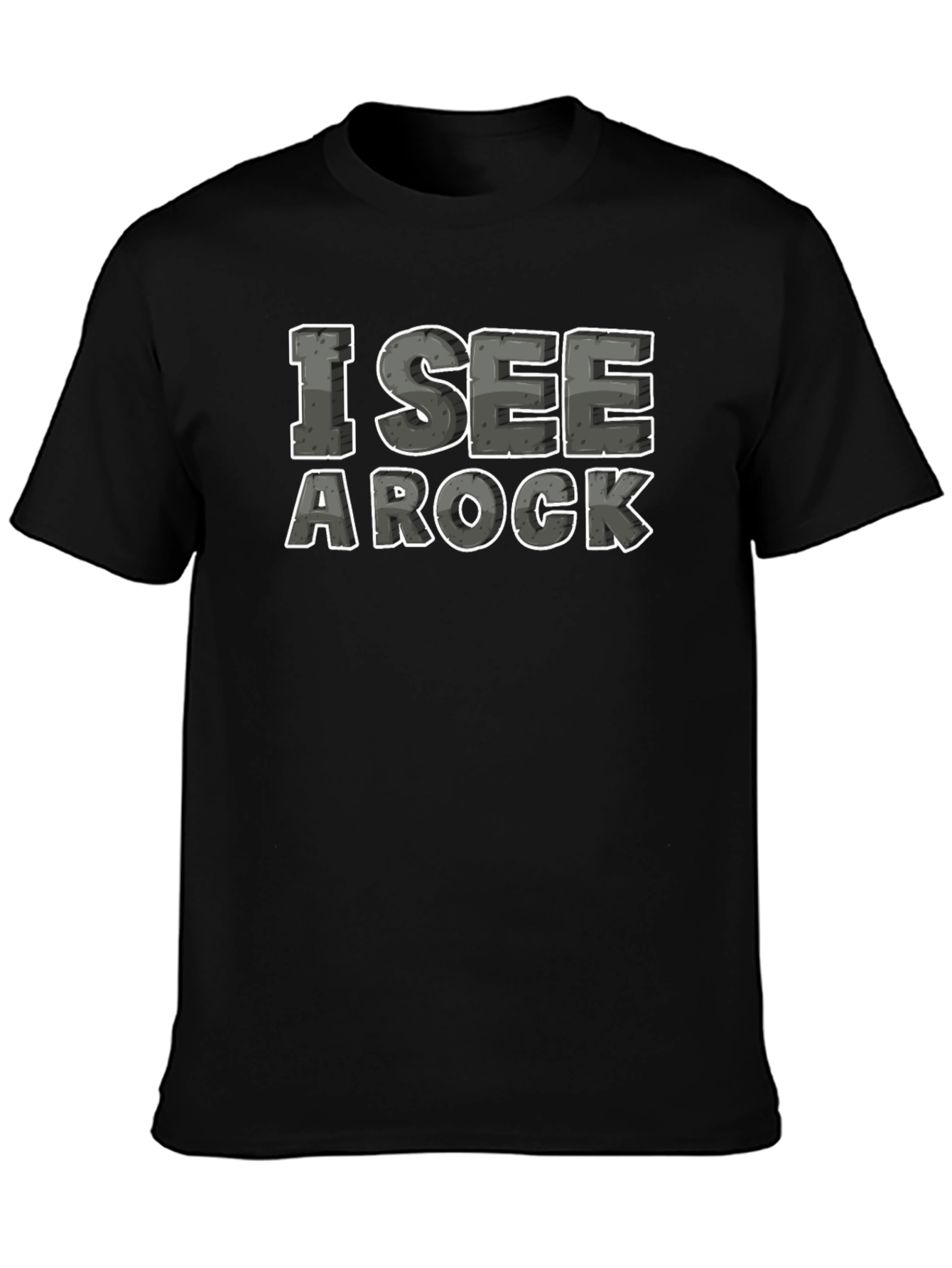 Black I See A Rock T-Shirt Funny Geology Geologist Humor Tee view 3