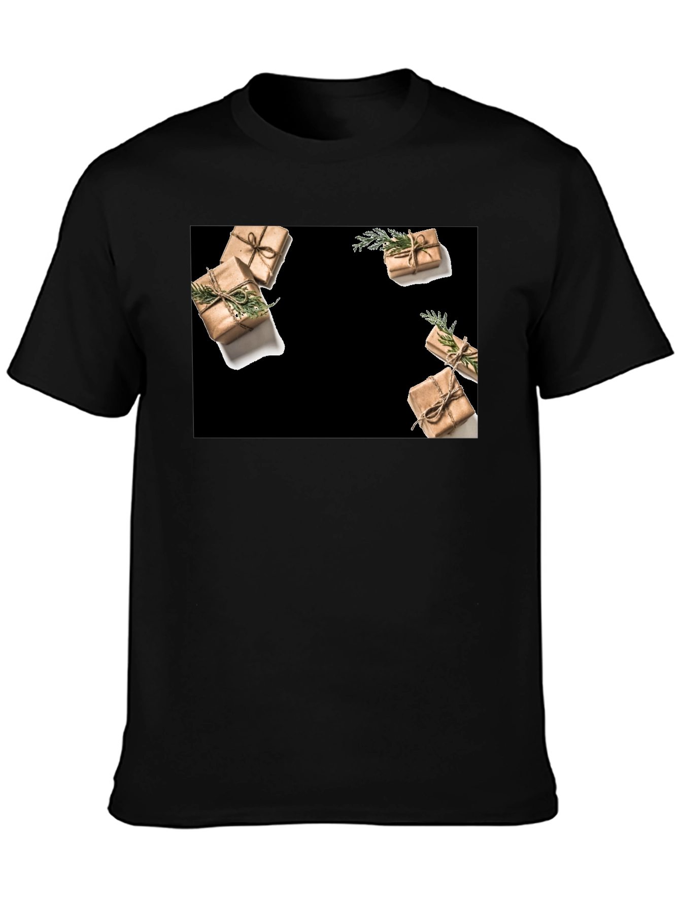 Black Gifts All Around T-Shirt, Black view 3