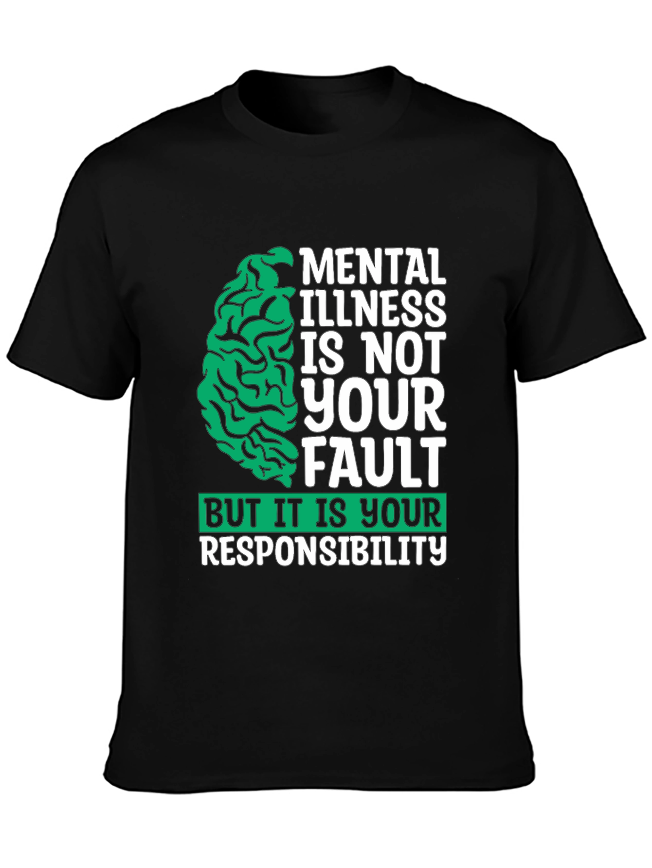 Black Mental Health Awareness T-Shirt view 3